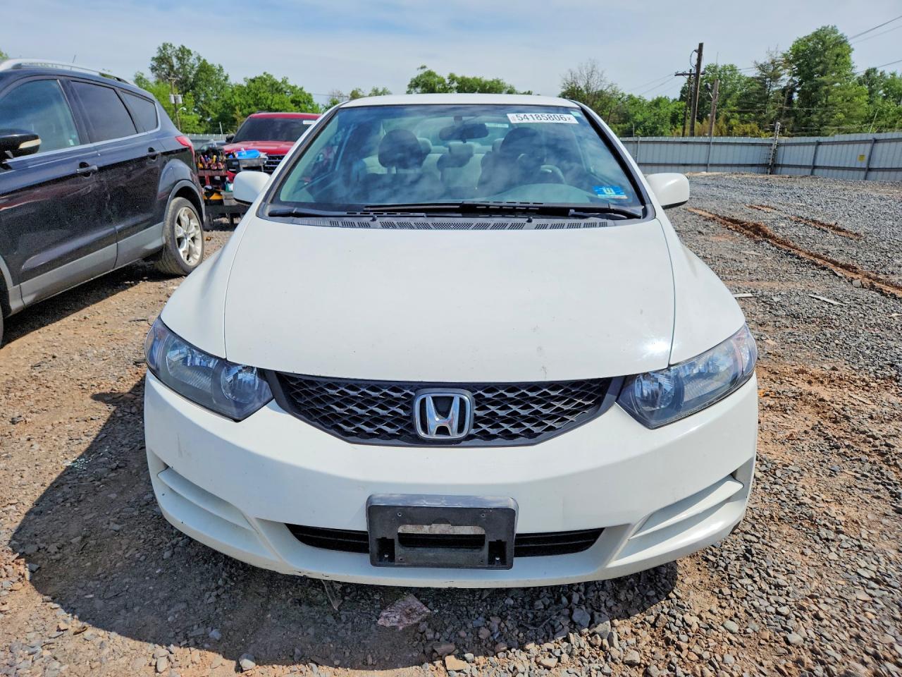 2011 Honda Civic Lx White vin: 2HGFG1B69BH502986