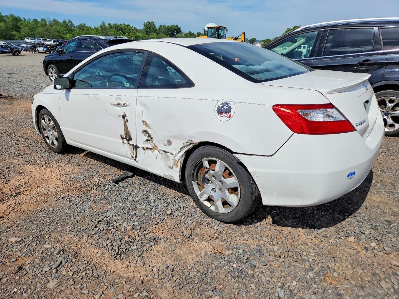 2011 Honda Civic Lx White vin: 2HGFG1B69BH502986