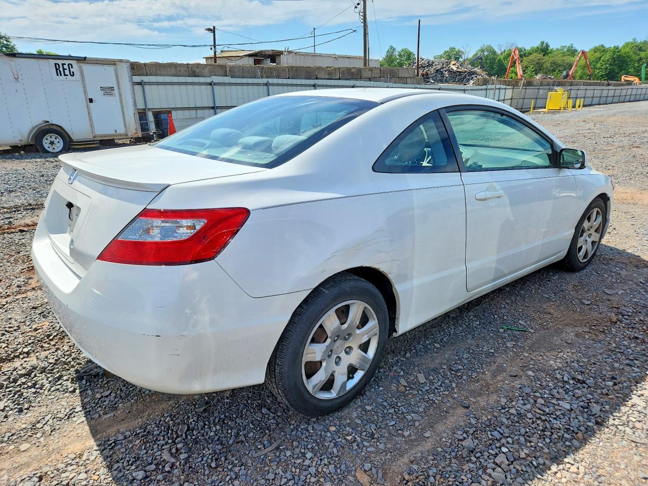2011 Honda Civic Lx White vin: 2HGFG1B69BH502986