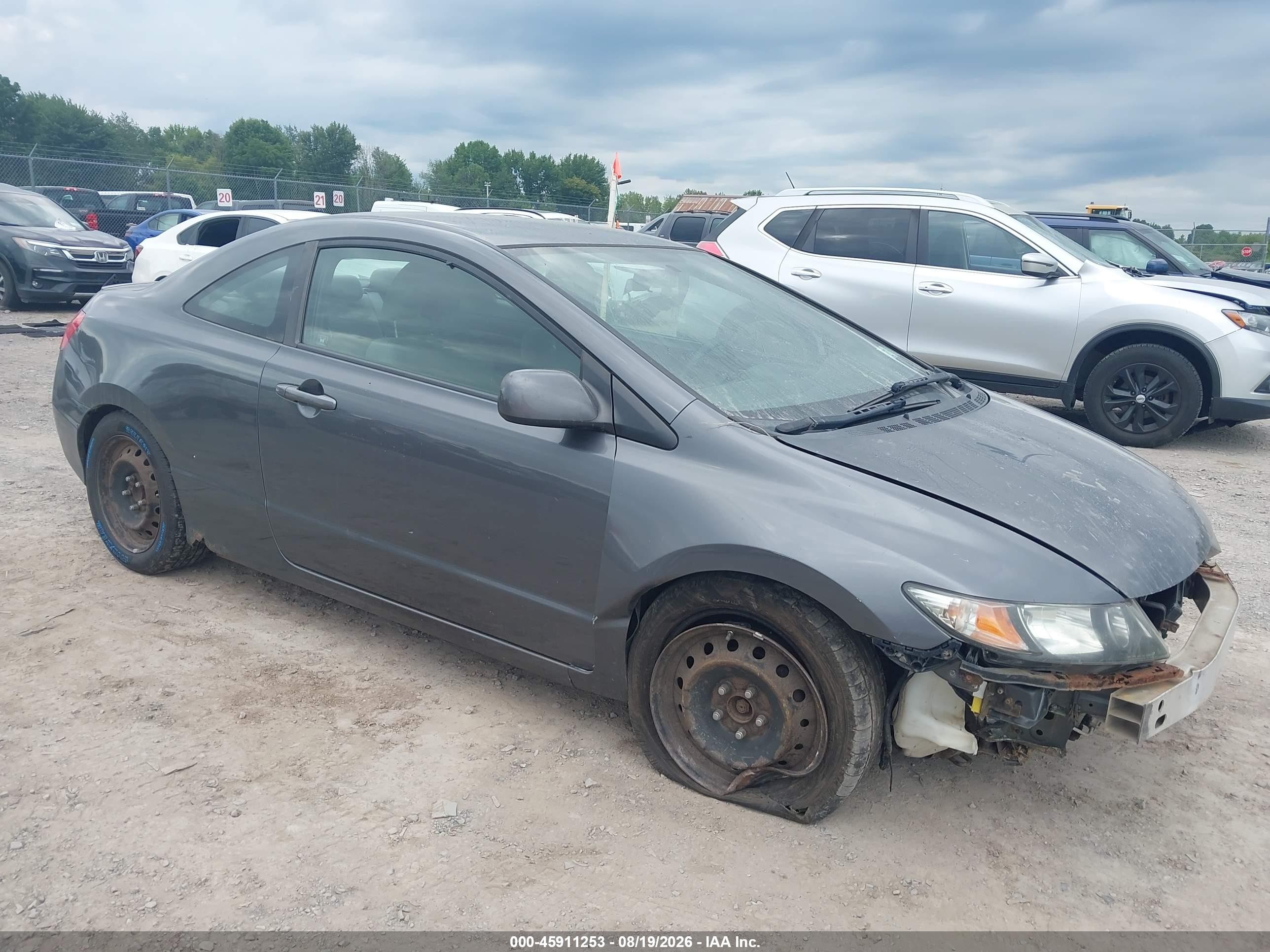 2011 Honda Civic Lx Gray vin: 2HGFG1B69BH504267