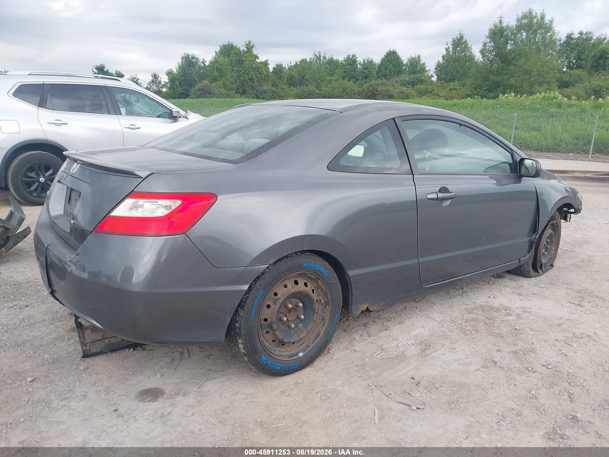 2011 Honda Civic Lx Gray vin: 2HGFG1B69BH504267