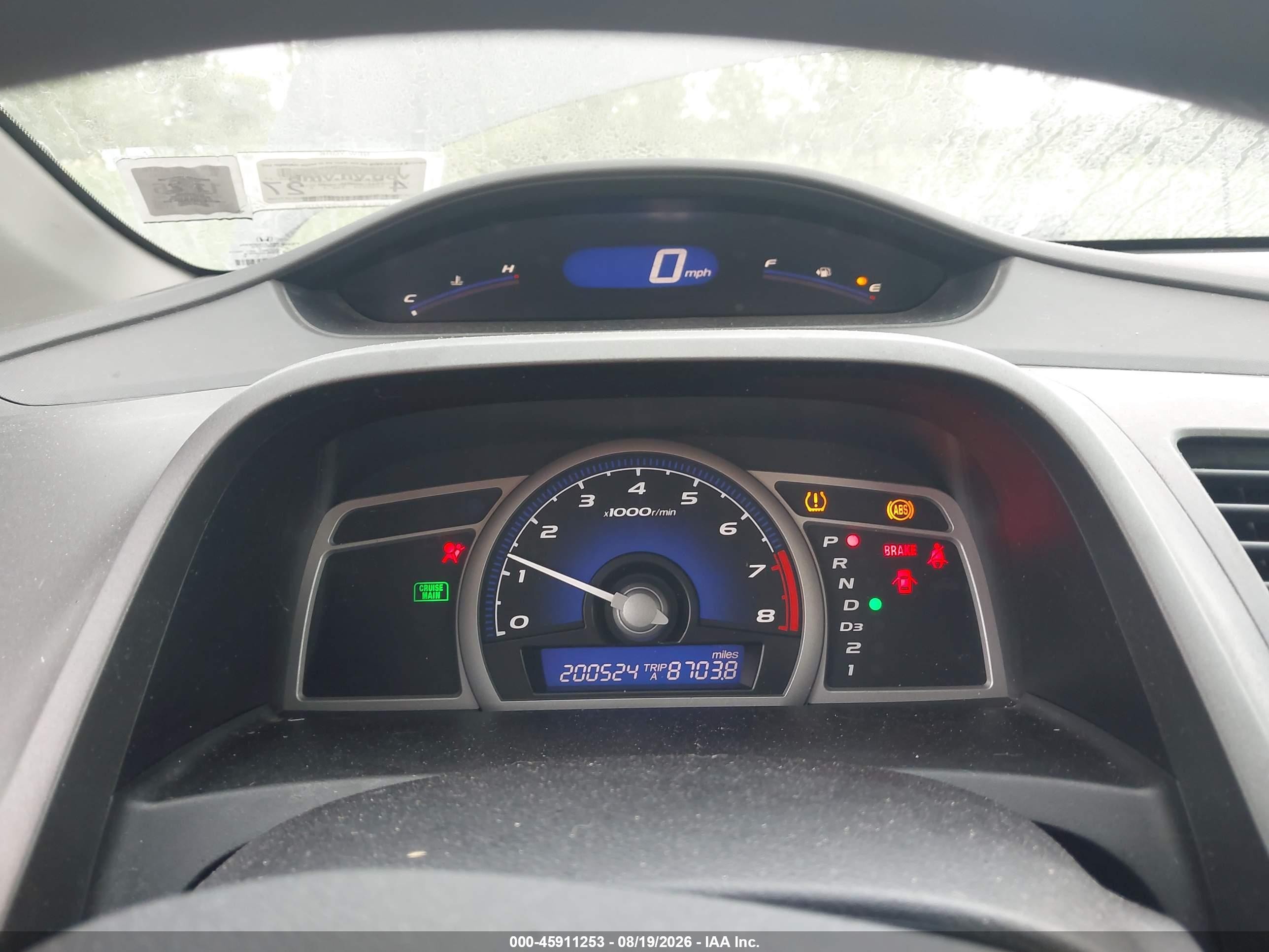2011 Honda Civic Lx Gray vin: 2HGFG1B69BH504267