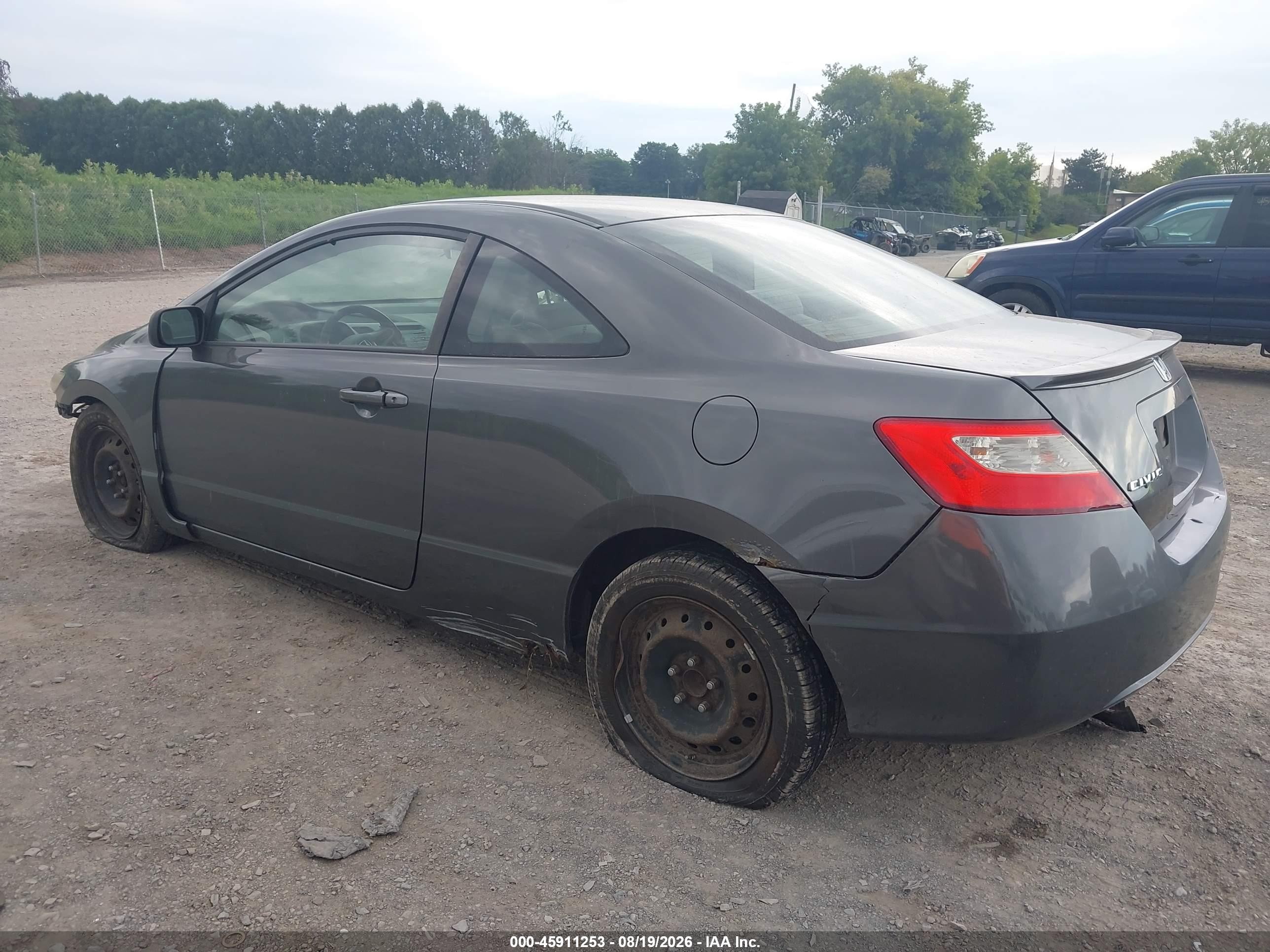 2011 Honda Civic Lx Gray vin: 2HGFG1B69BH504267