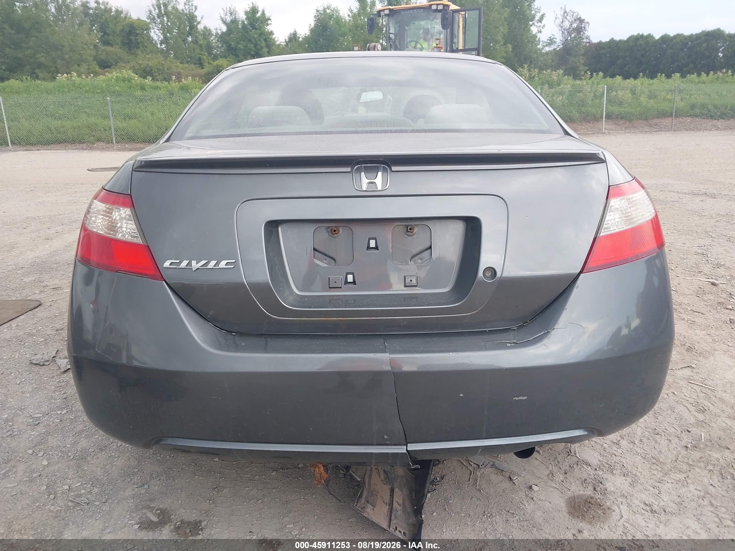 2011 Honda Civic Lx Gray vin: 2HGFG1B69BH504267