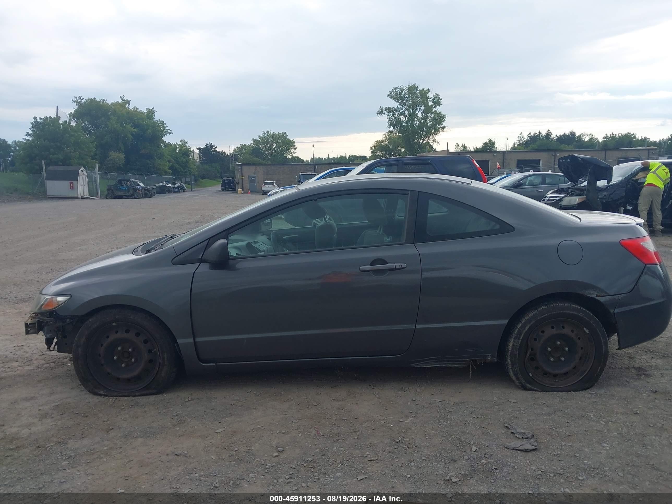 2011 Honda Civic Lx Gray vin: 2HGFG1B69BH504267