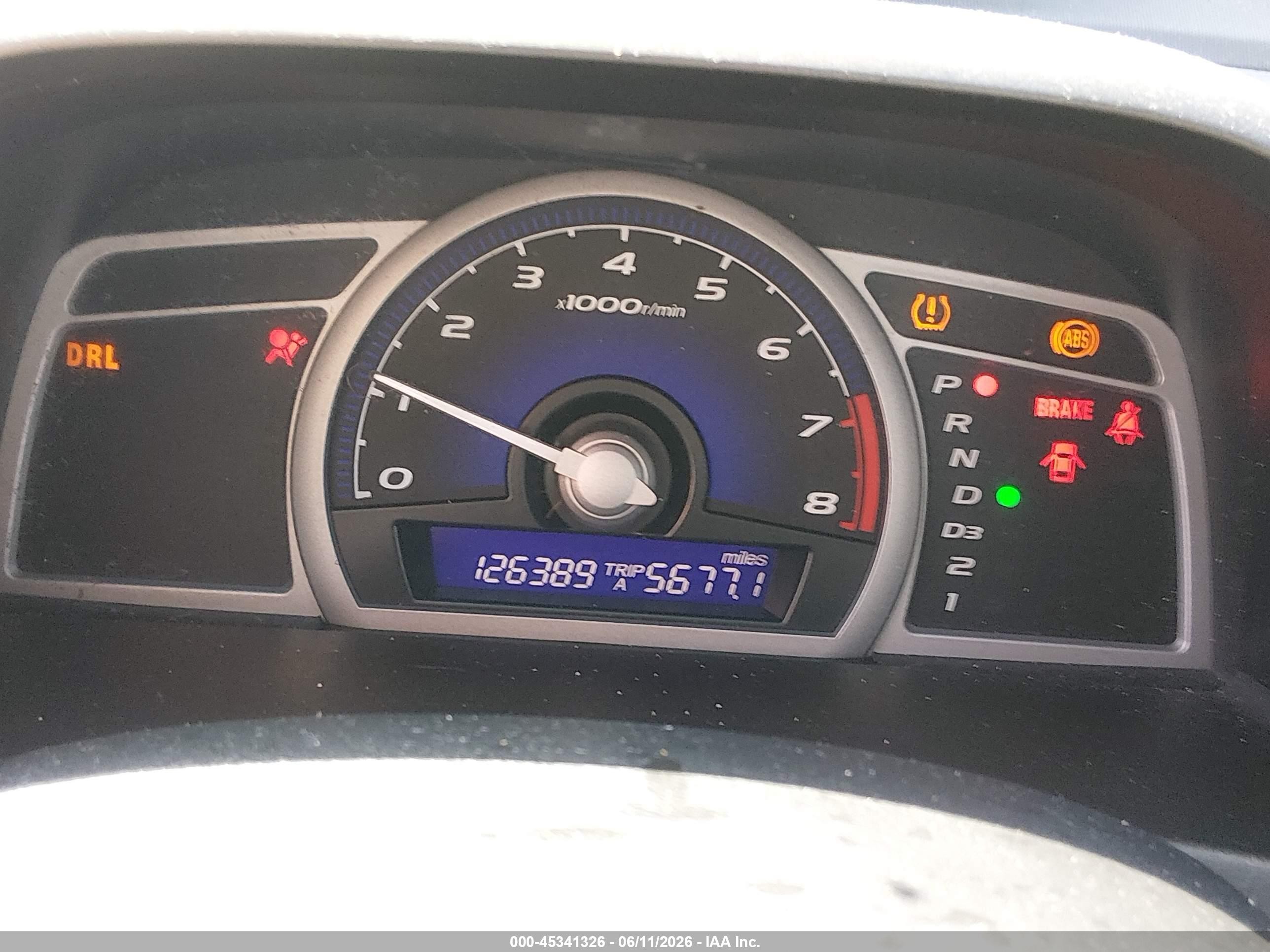 2011 Honda Civic Lx Gray vin: 2HGFG1B69BH507654
