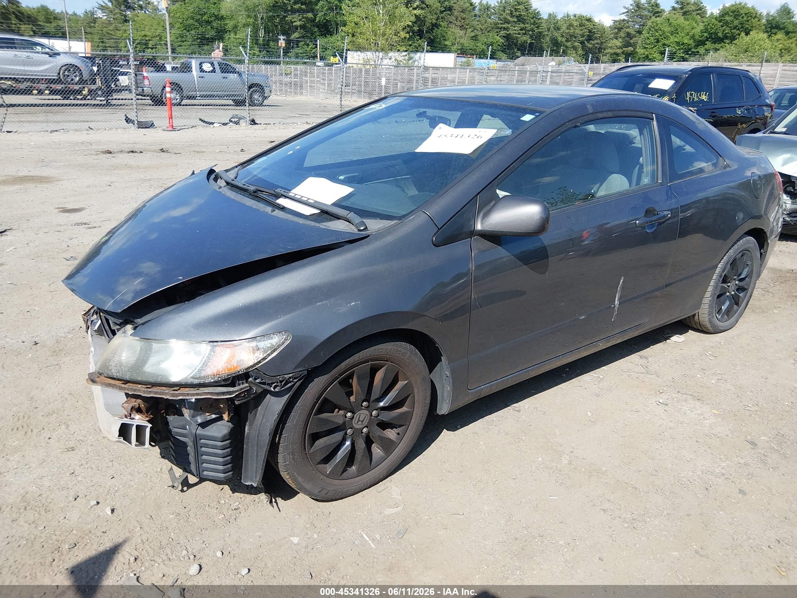 2011 Honda Civic Lx Gray vin: 2HGFG1B69BH507654