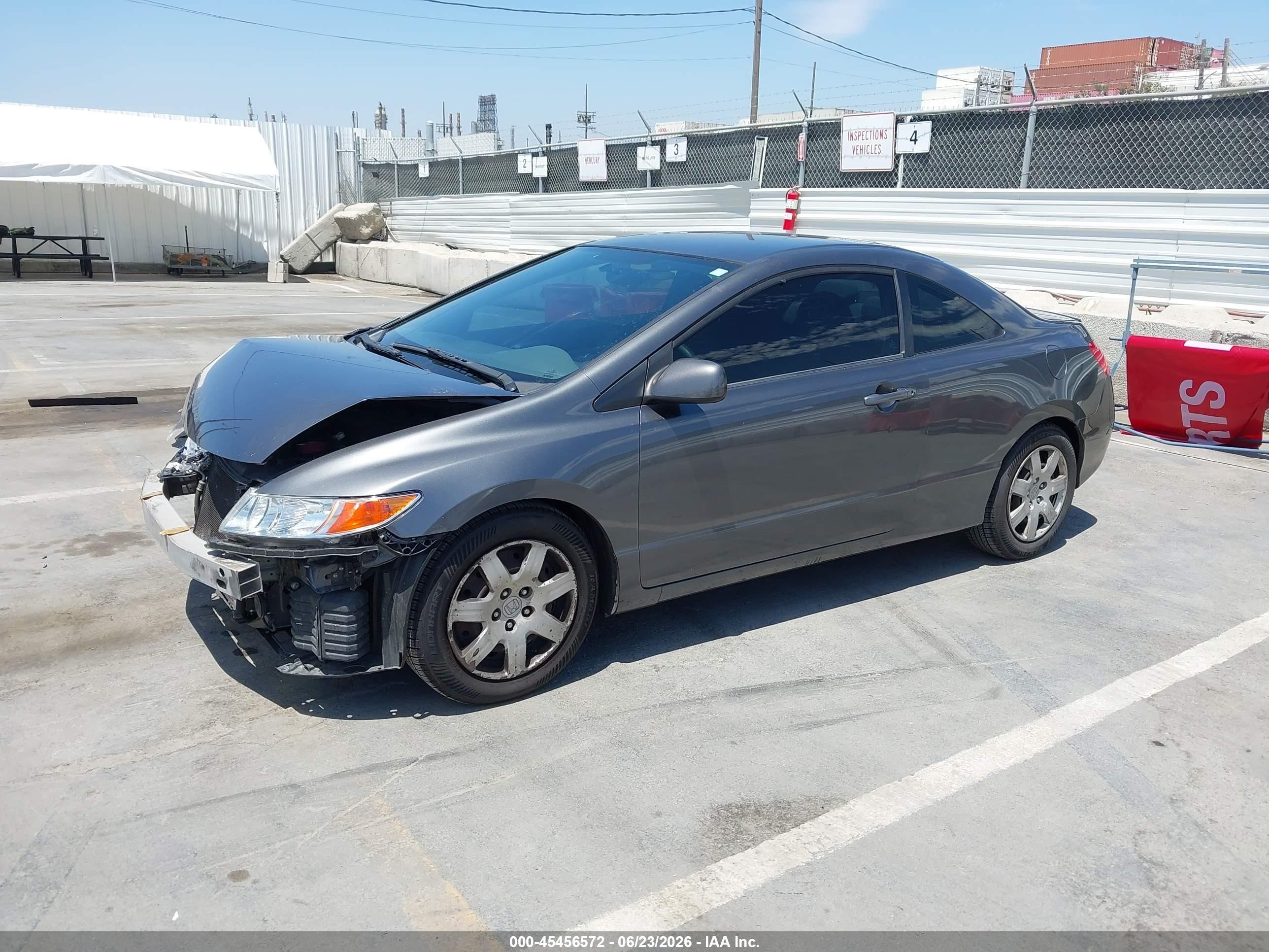 2011 Honda Civic Lx Gray vin: 2HGFG1B69BH510456