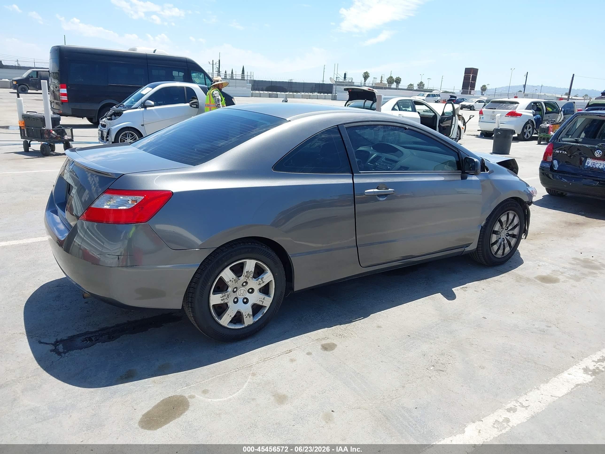 2011 Honda Civic Lx Gray vin: 2HGFG1B69BH510456