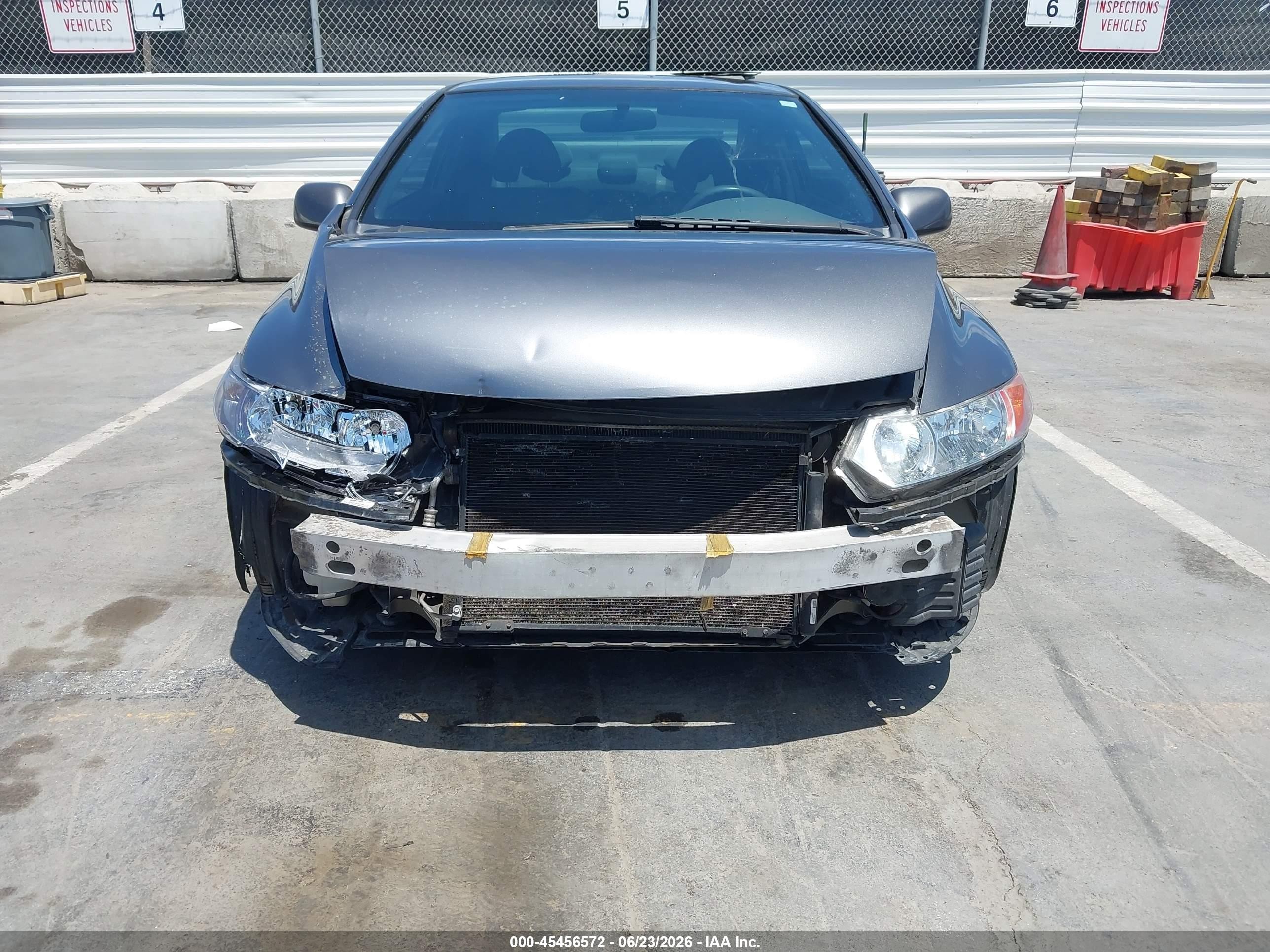 2011 Honda Civic Lx Gray vin: 2HGFG1B69BH510456