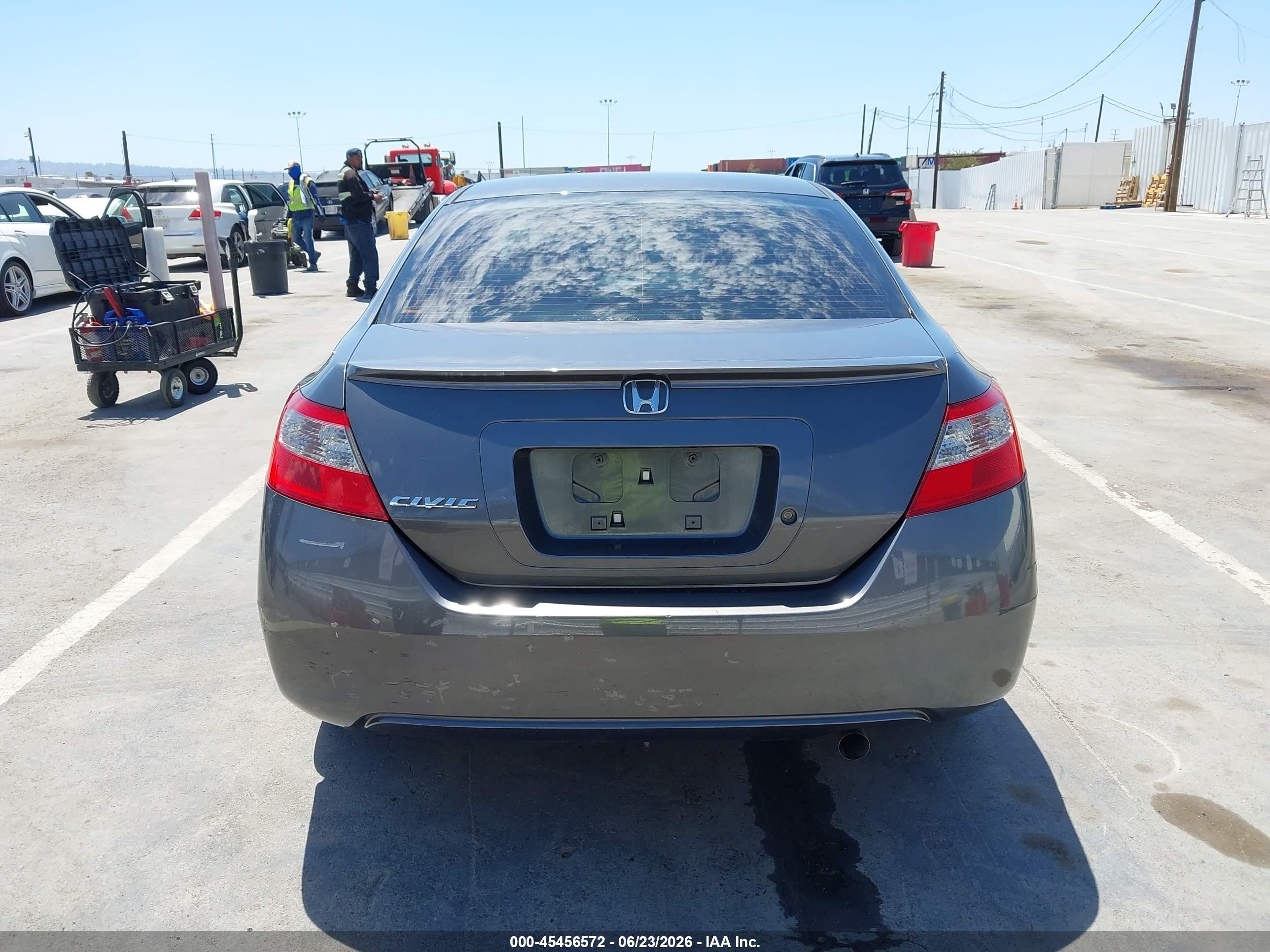 2011 Honda Civic Lx Gray vin: 2HGFG1B69BH510456