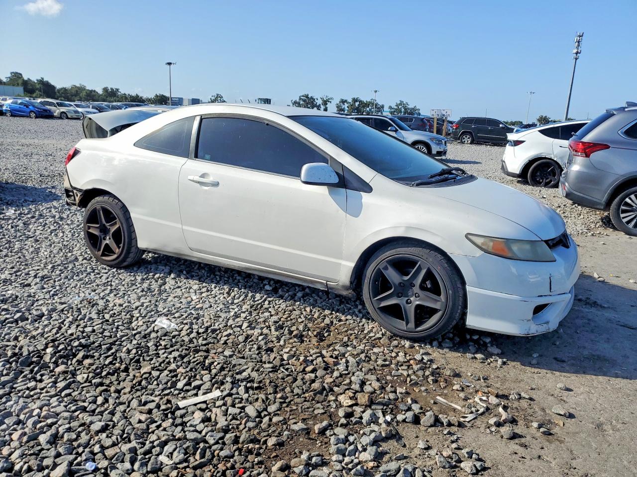 2010 Honda Civic Lx White vin: 2HGFG1B6XAH510416