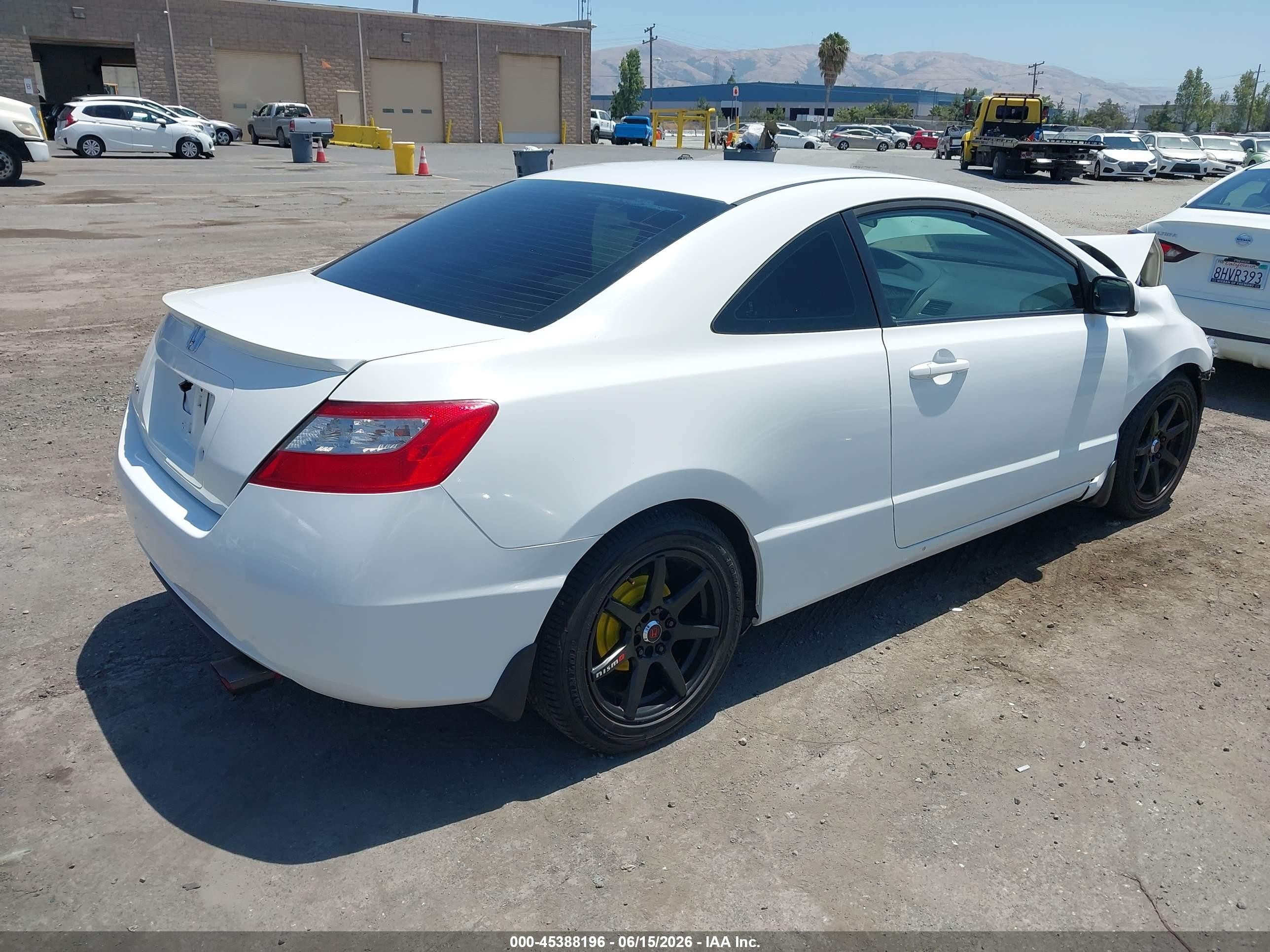 2010 Honda Civic Lx White vin: 2HGFG1B6XAH520380