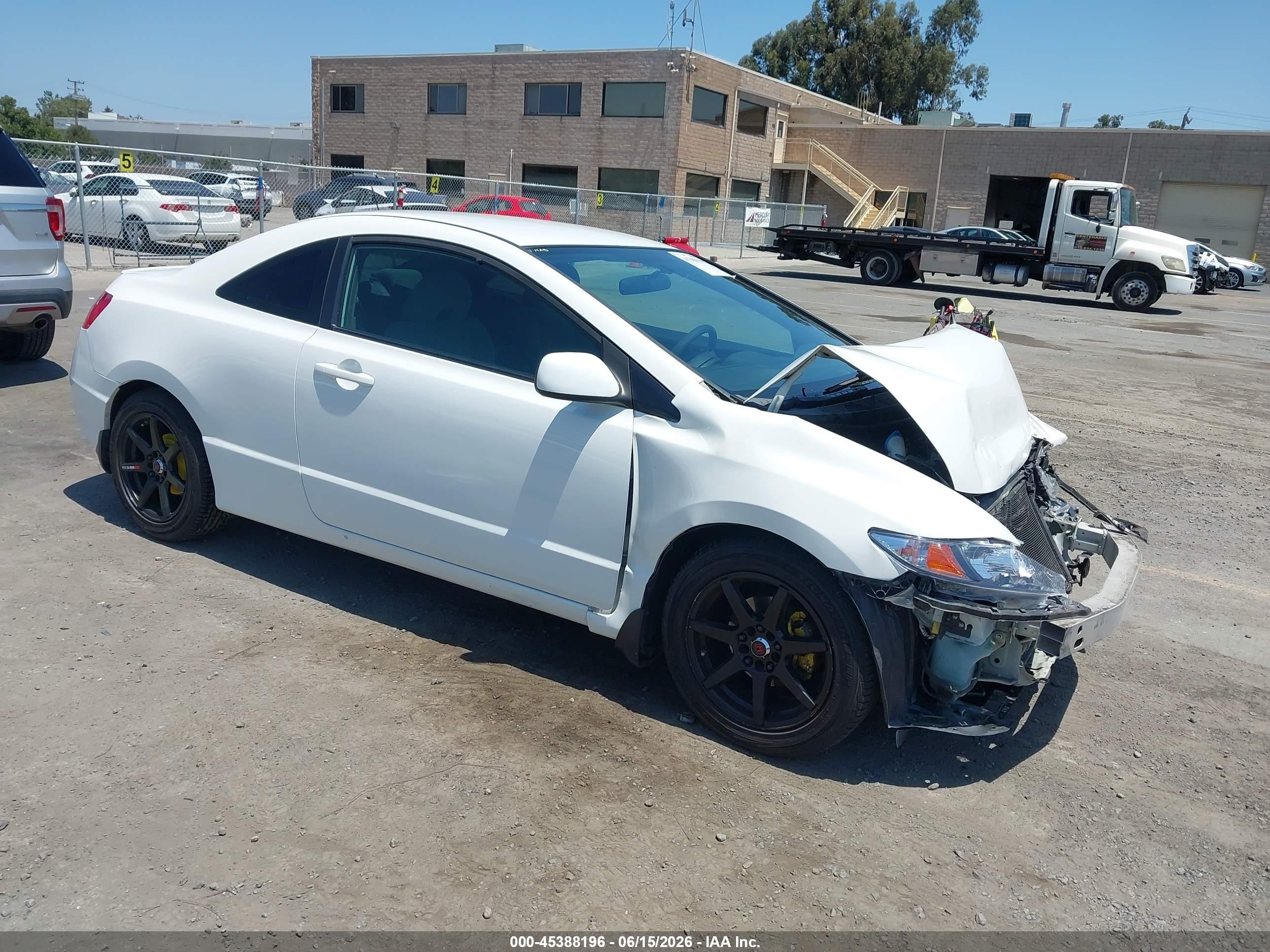 2010 Honda Civic Lx White vin: 2HGFG1B6XAH520380