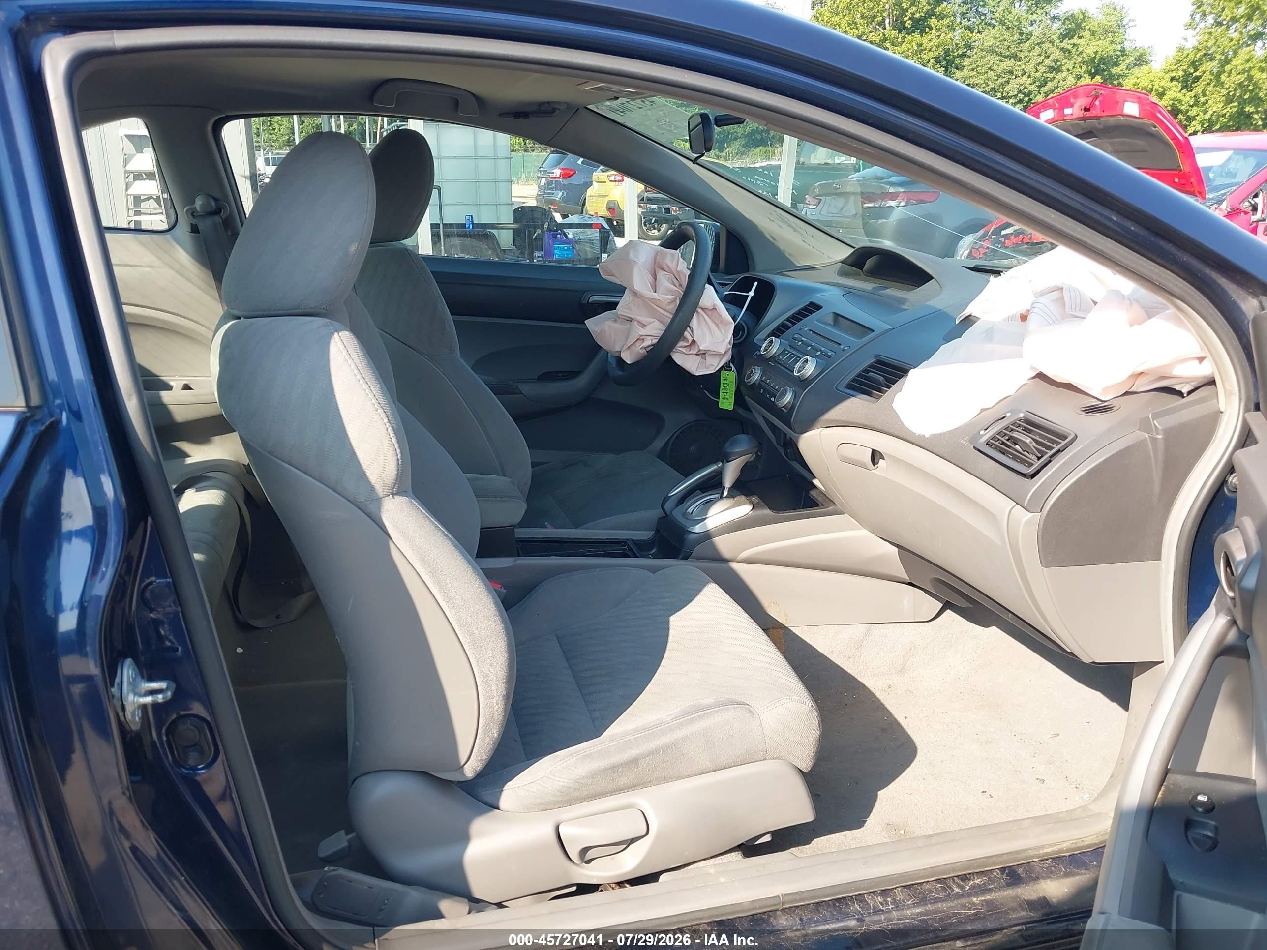2010 Honda Civic Lx Blue vin: 2HGFG1B6XAH538166