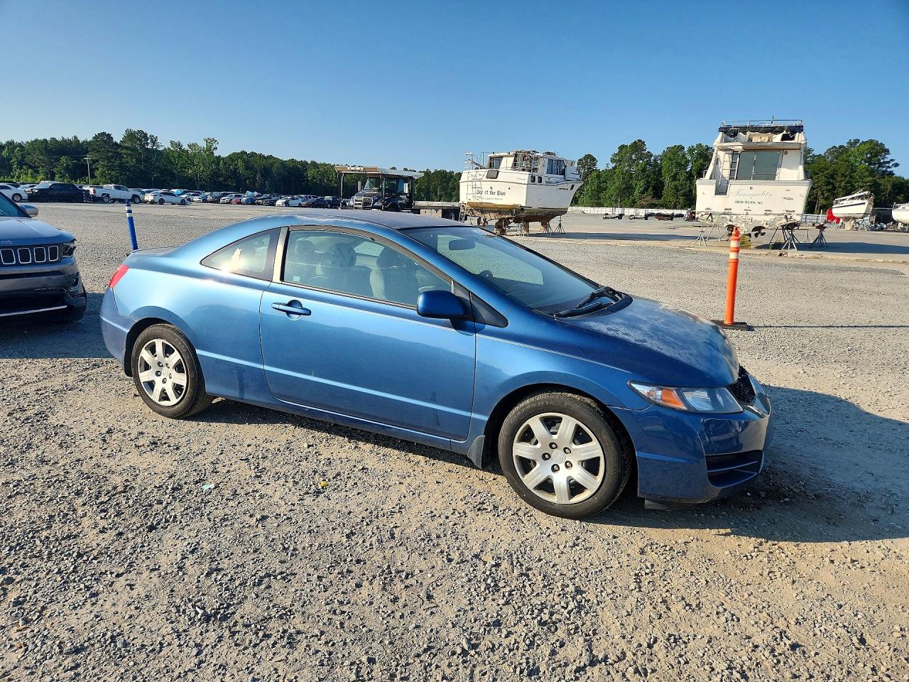 2011 Honda Civic Lx Blue vin: 2HGFG1B6XBH511499