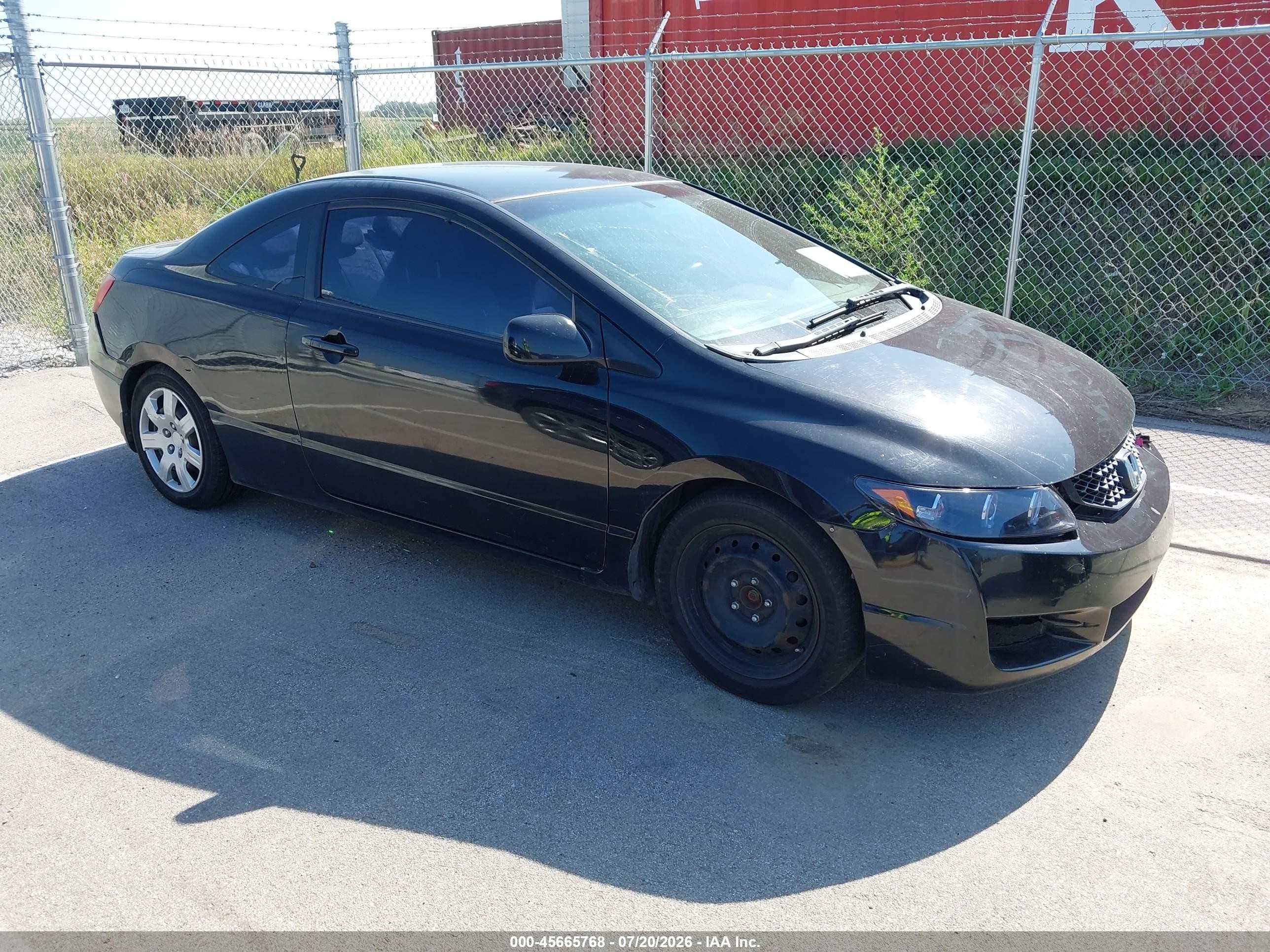 2011 Honda Civic Lx Черный vin: 2HGFG1B6XBH515035