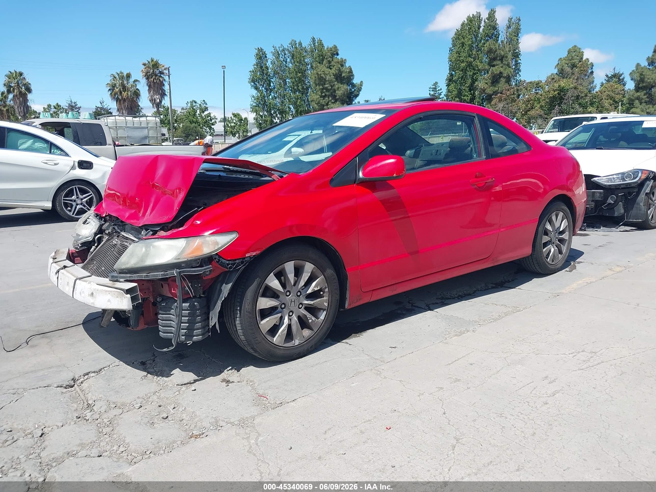 2011 Honda Civic Ex Red vin: 2HGFG1B80BH501050
