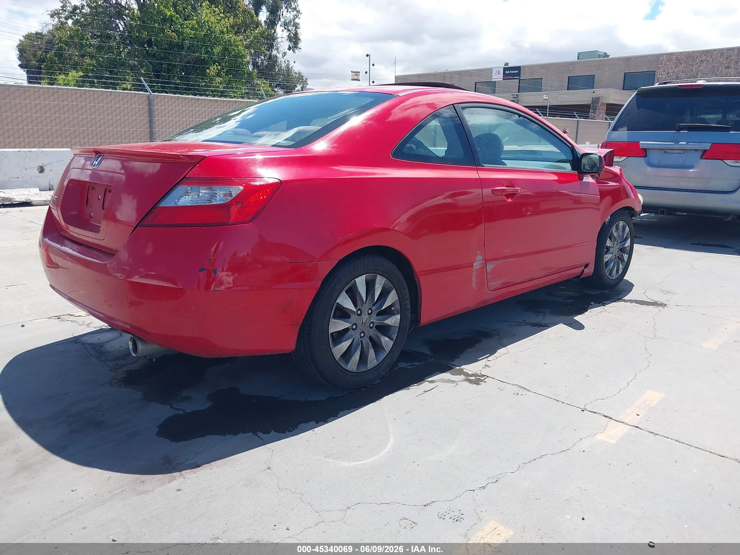 2011 Honda Civic Ex Red vin: 2HGFG1B80BH501050