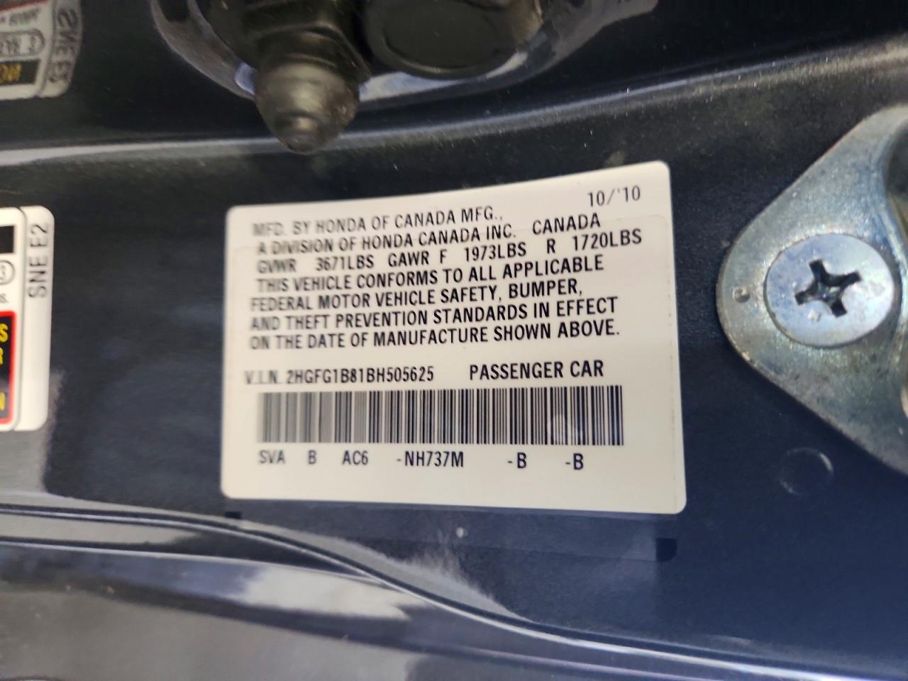 2011 Honda Civic Ex Gray vin: 2HGFG1B81BH505625