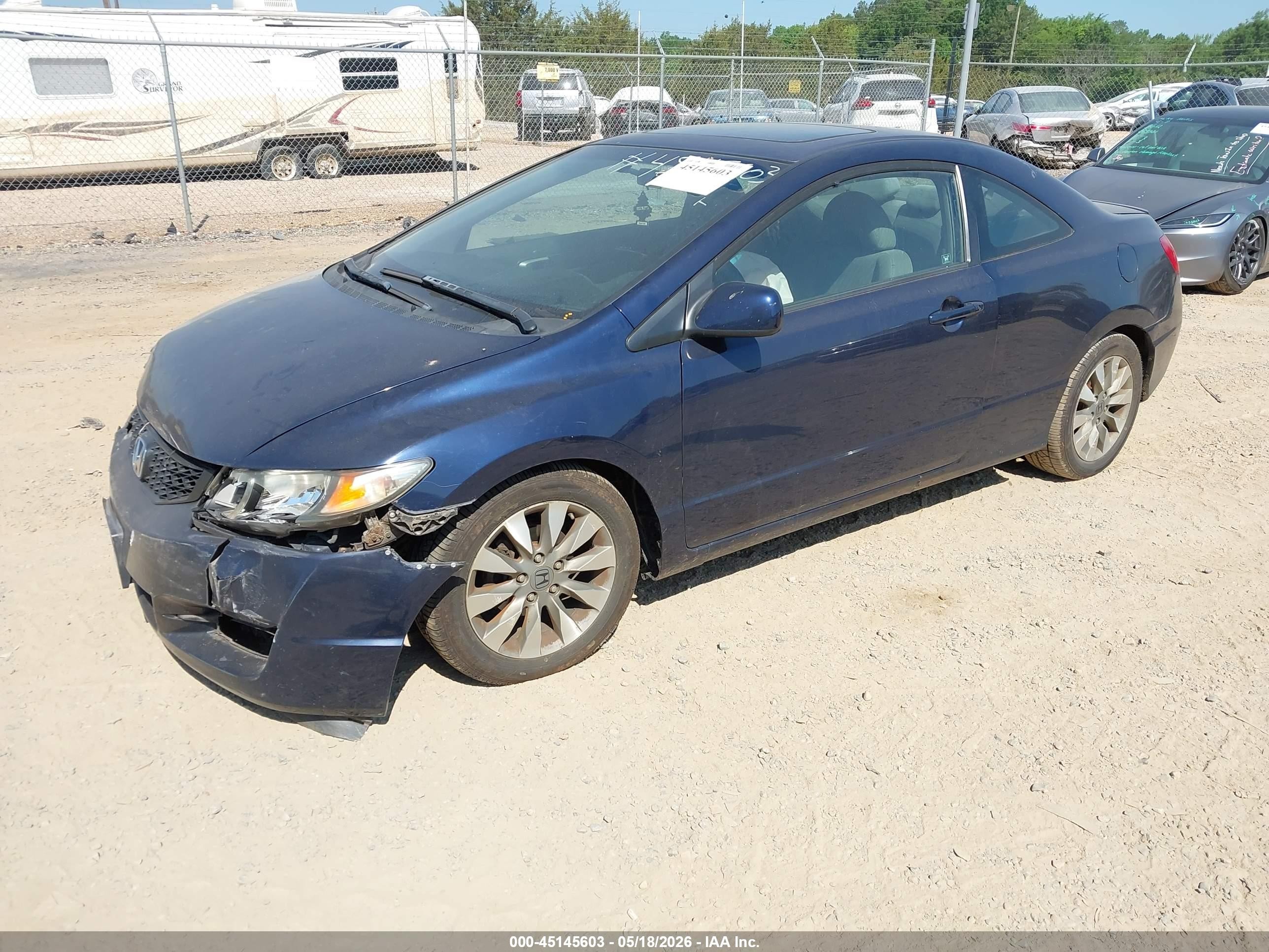 2011 Honda Civic Ex Синий vin: 2HGFG1B82BH506816