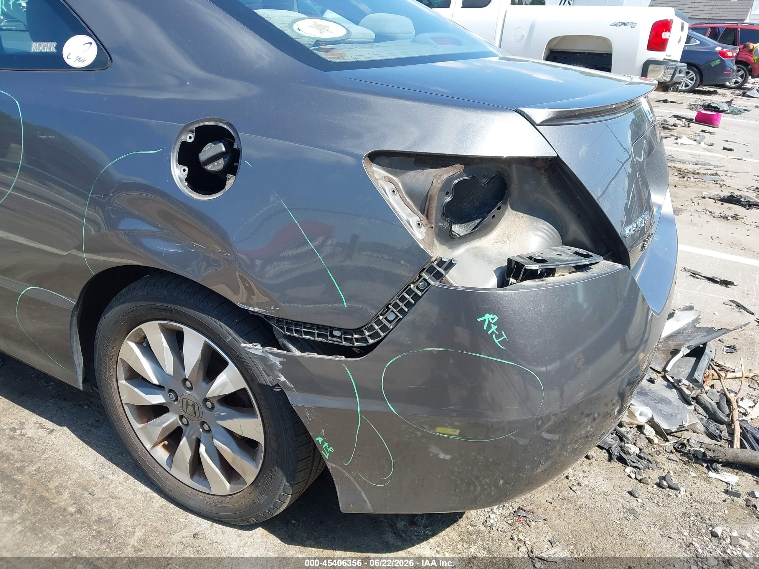 2011 Honda Civic Ex Серый vin: 2HGFG1B82BH516780