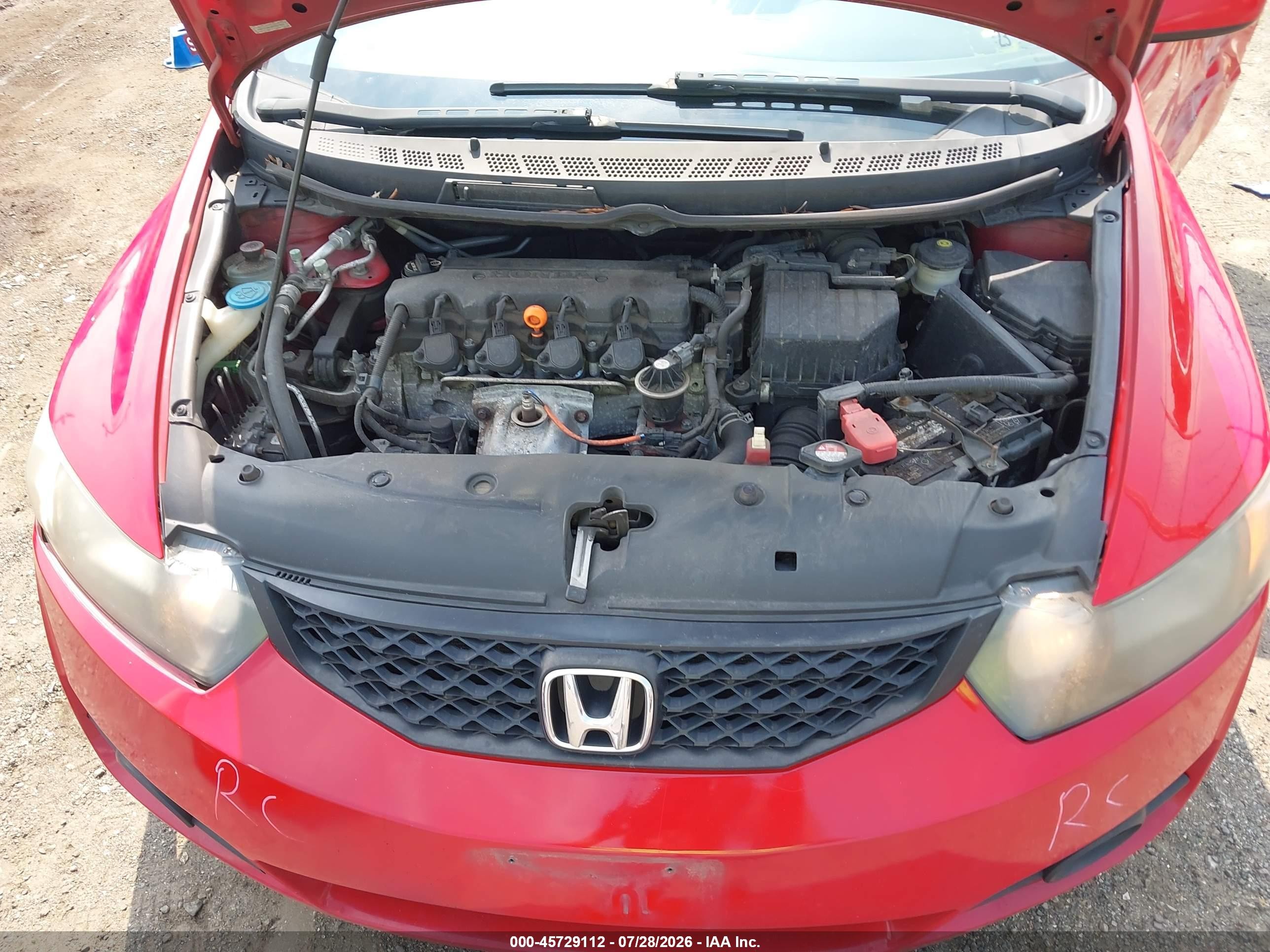 2011 Honda Civic Ex Red vin: 2HGFG1B83BH501933