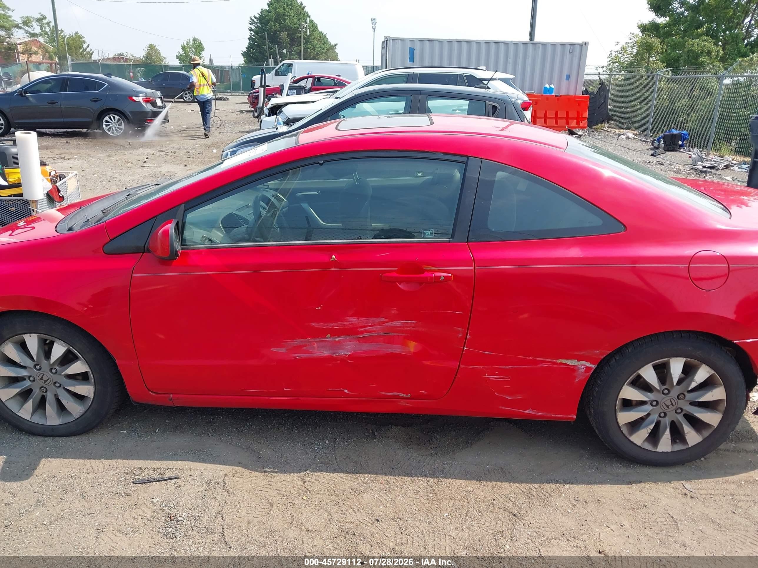 2011 Honda Civic Ex Red vin: 2HGFG1B83BH501933