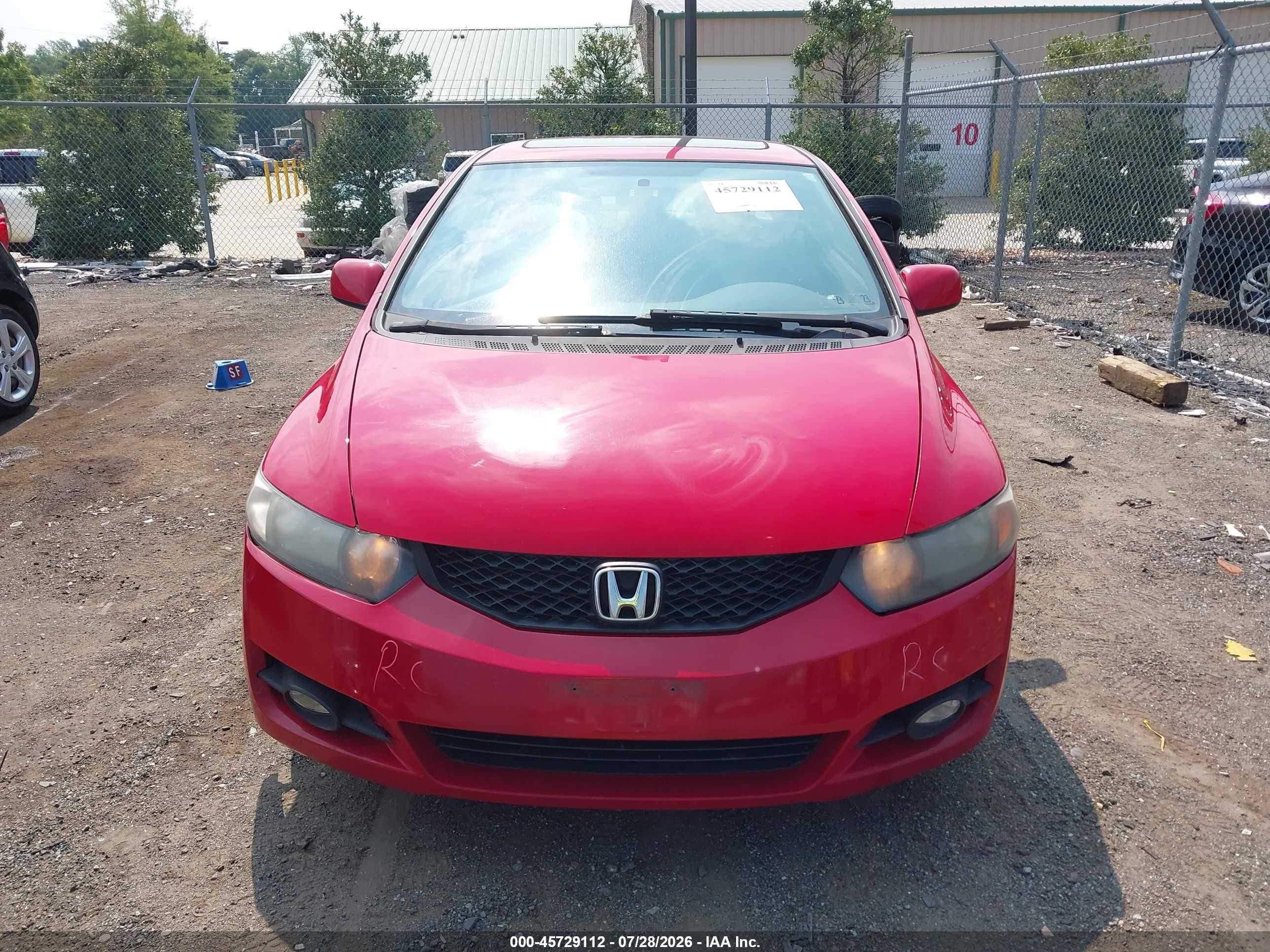 2011 Honda Civic Ex Red vin: 2HGFG1B83BH501933