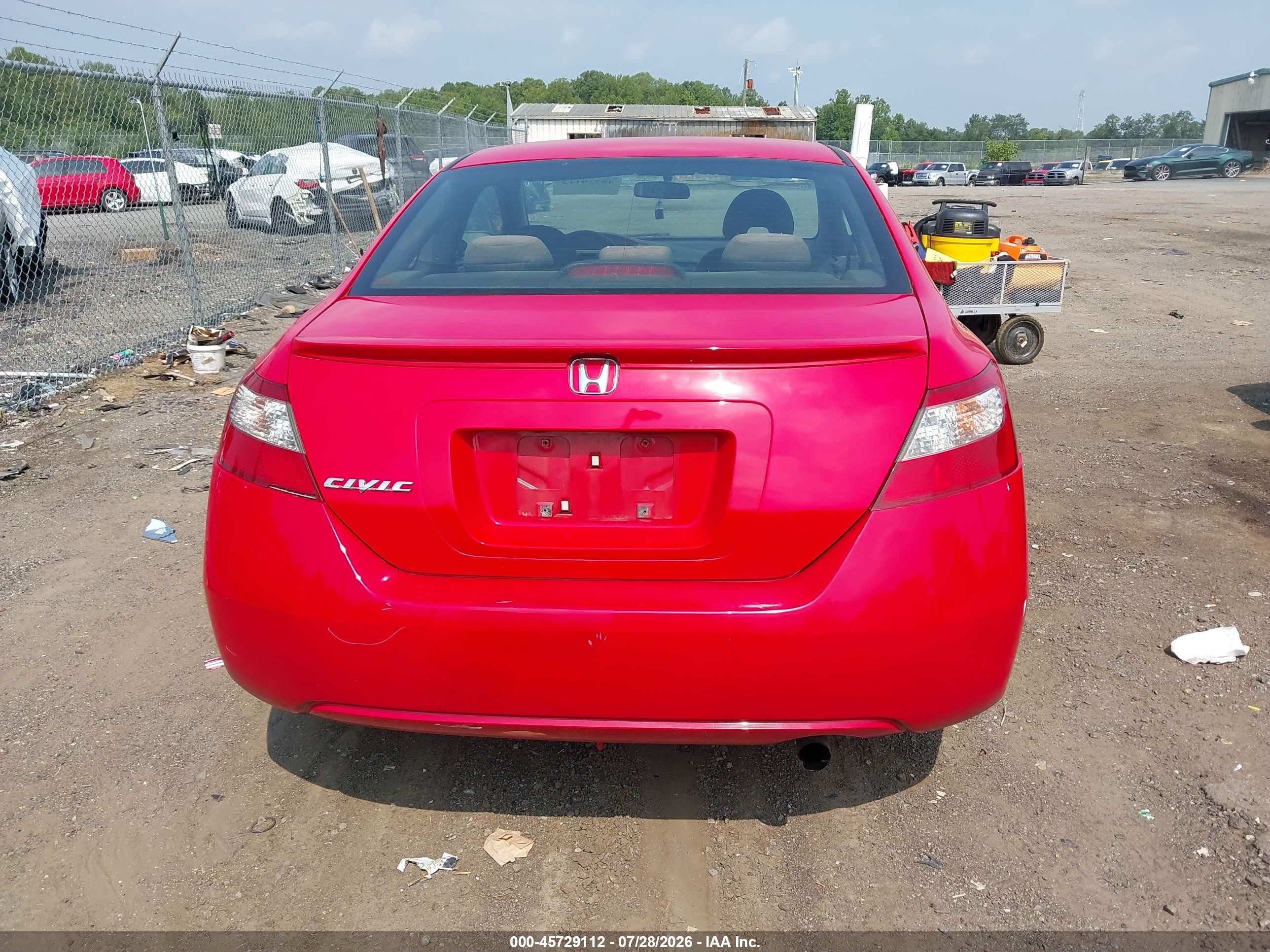 2011 Honda Civic Ex Red vin: 2HGFG1B83BH501933