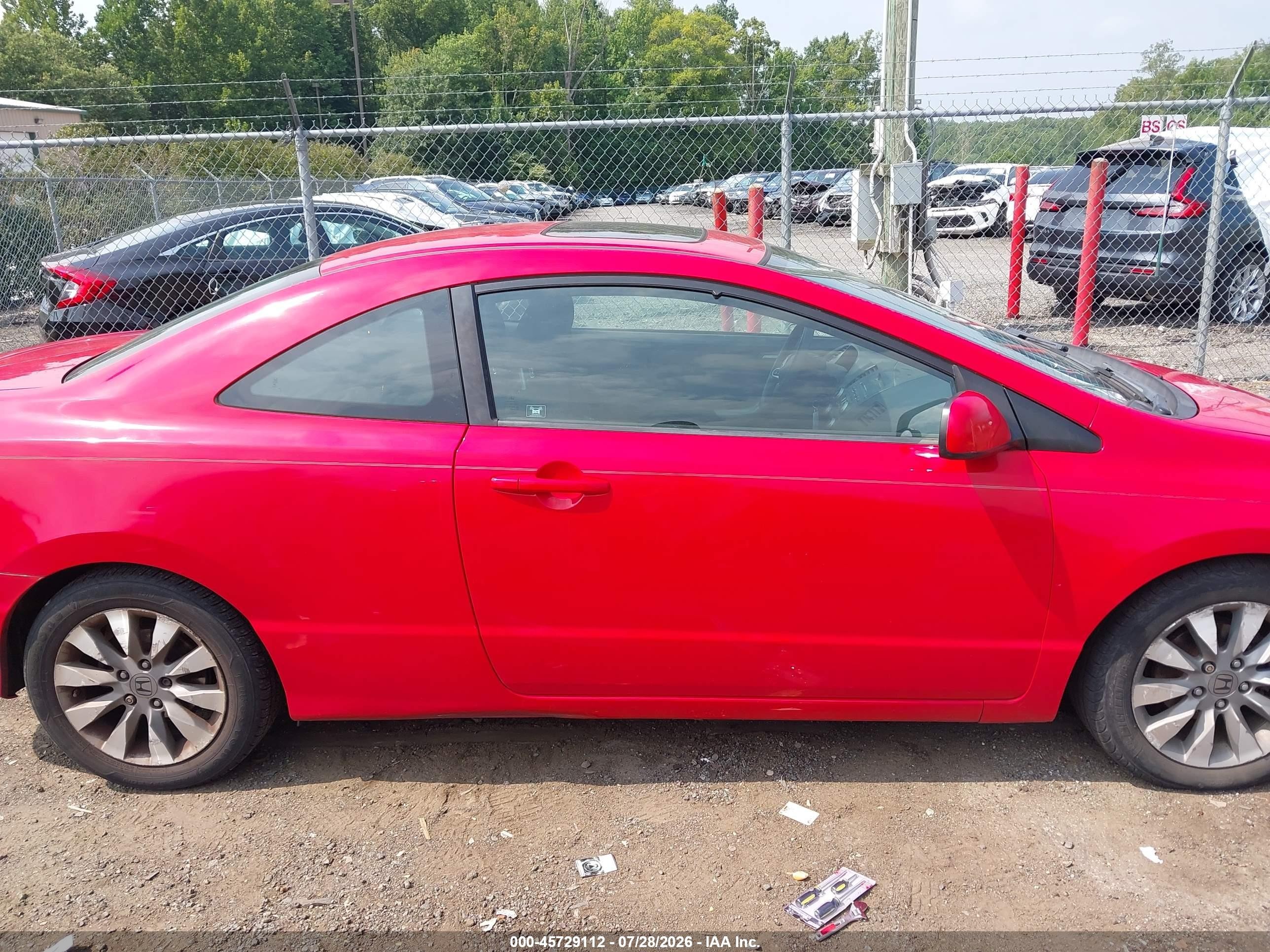2011 Honda Civic Ex Red vin: 2HGFG1B83BH501933