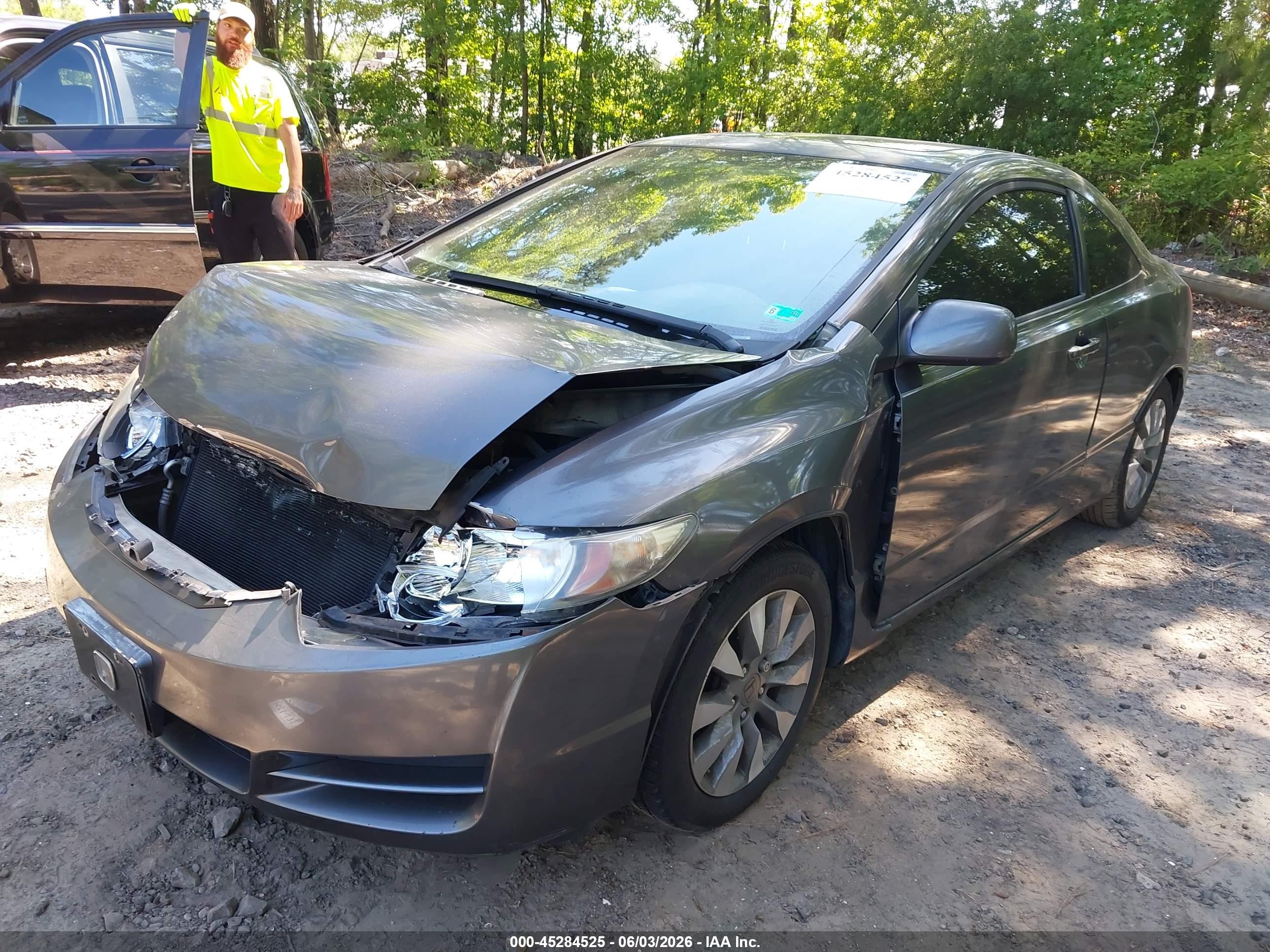 2011 Honda Civic Ex Gray vin: 2HGFG1B83BH510888