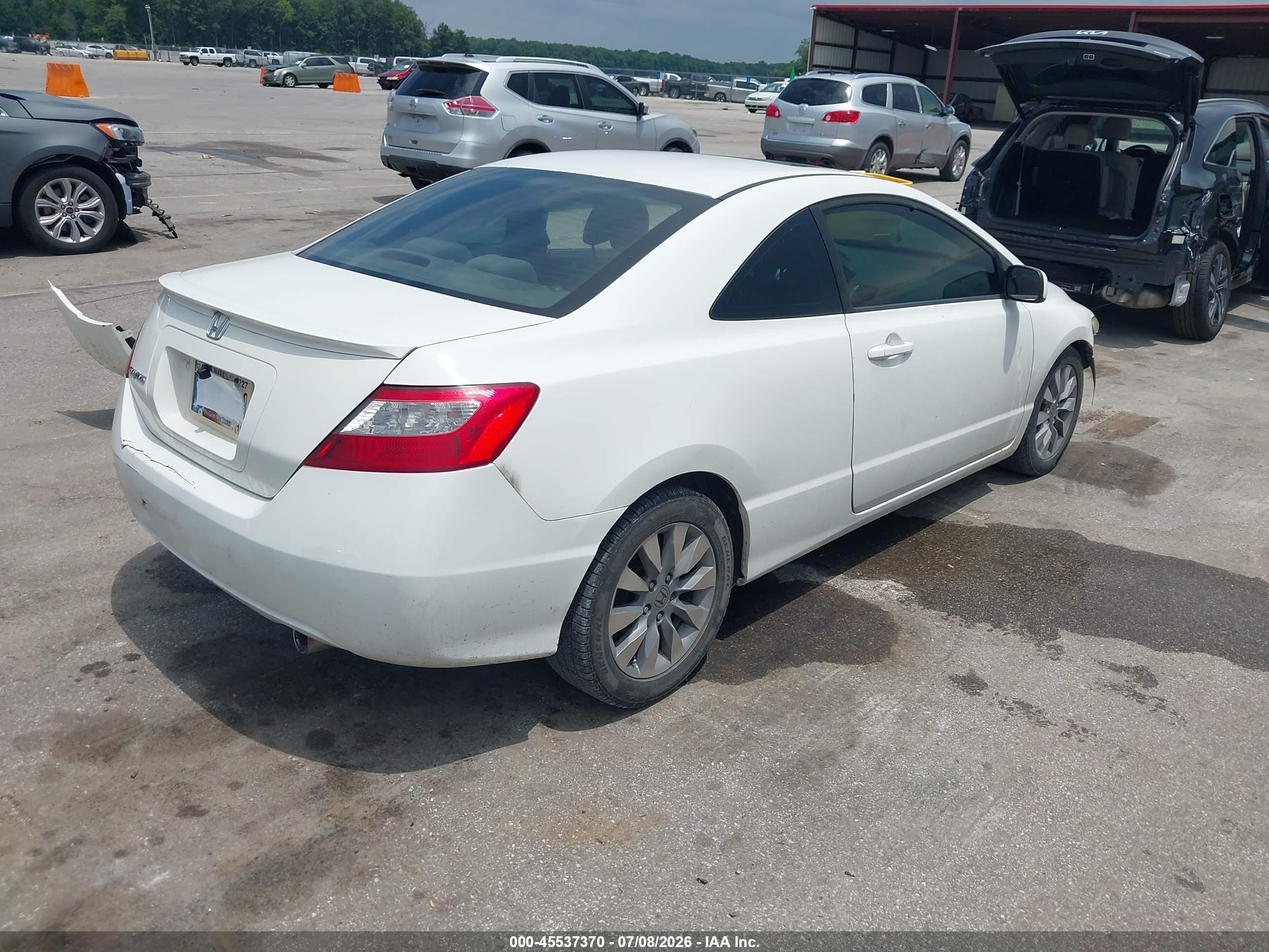 2010 Honda Civic Ex White vin: 2HGFG1B84AH530503