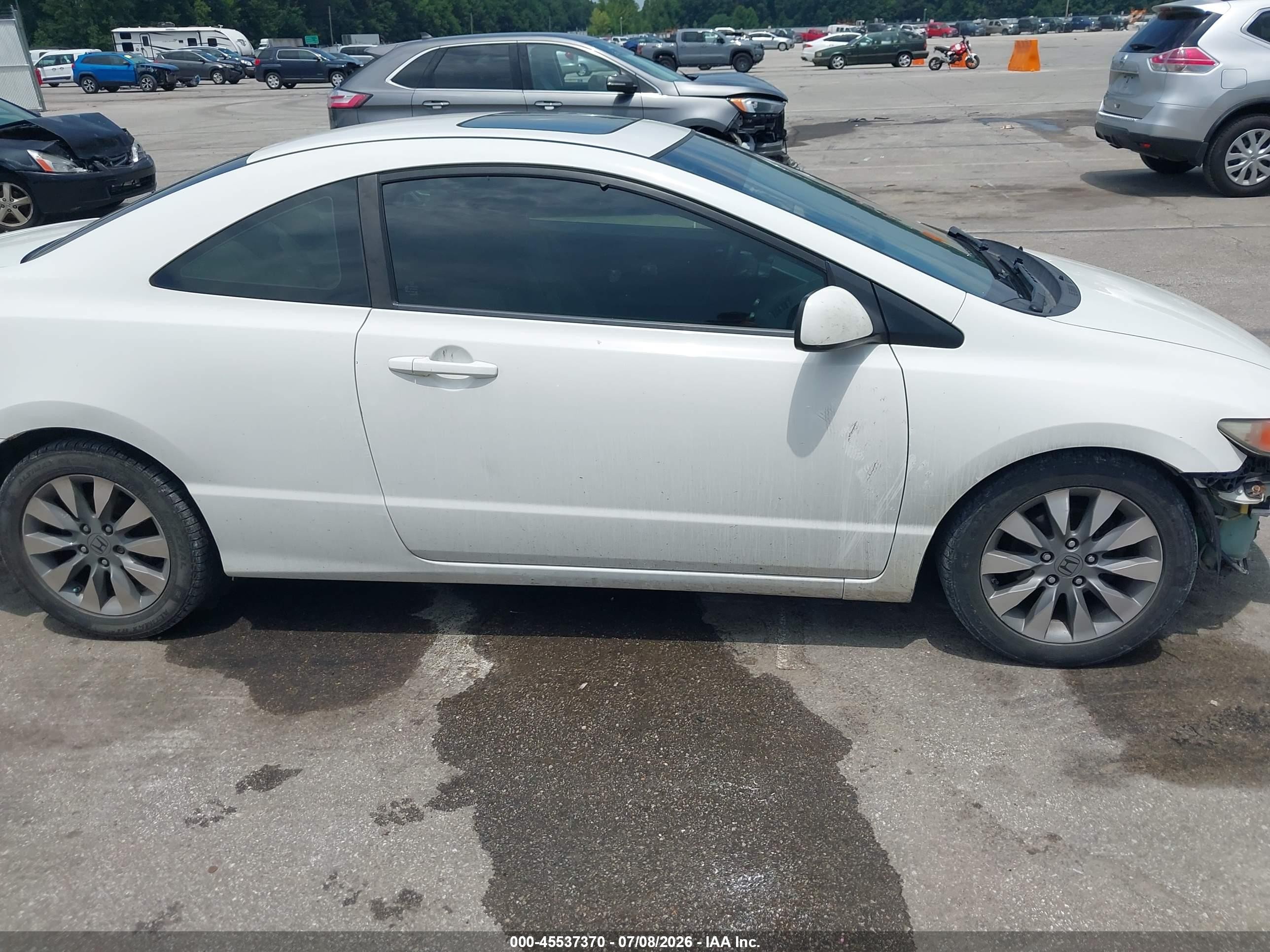 2010 Honda Civic Ex White vin: 2HGFG1B84AH530503