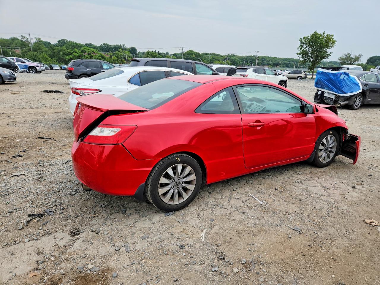 2011 Honda Civic Ex Red vin: 2HGFG1B85BH501383