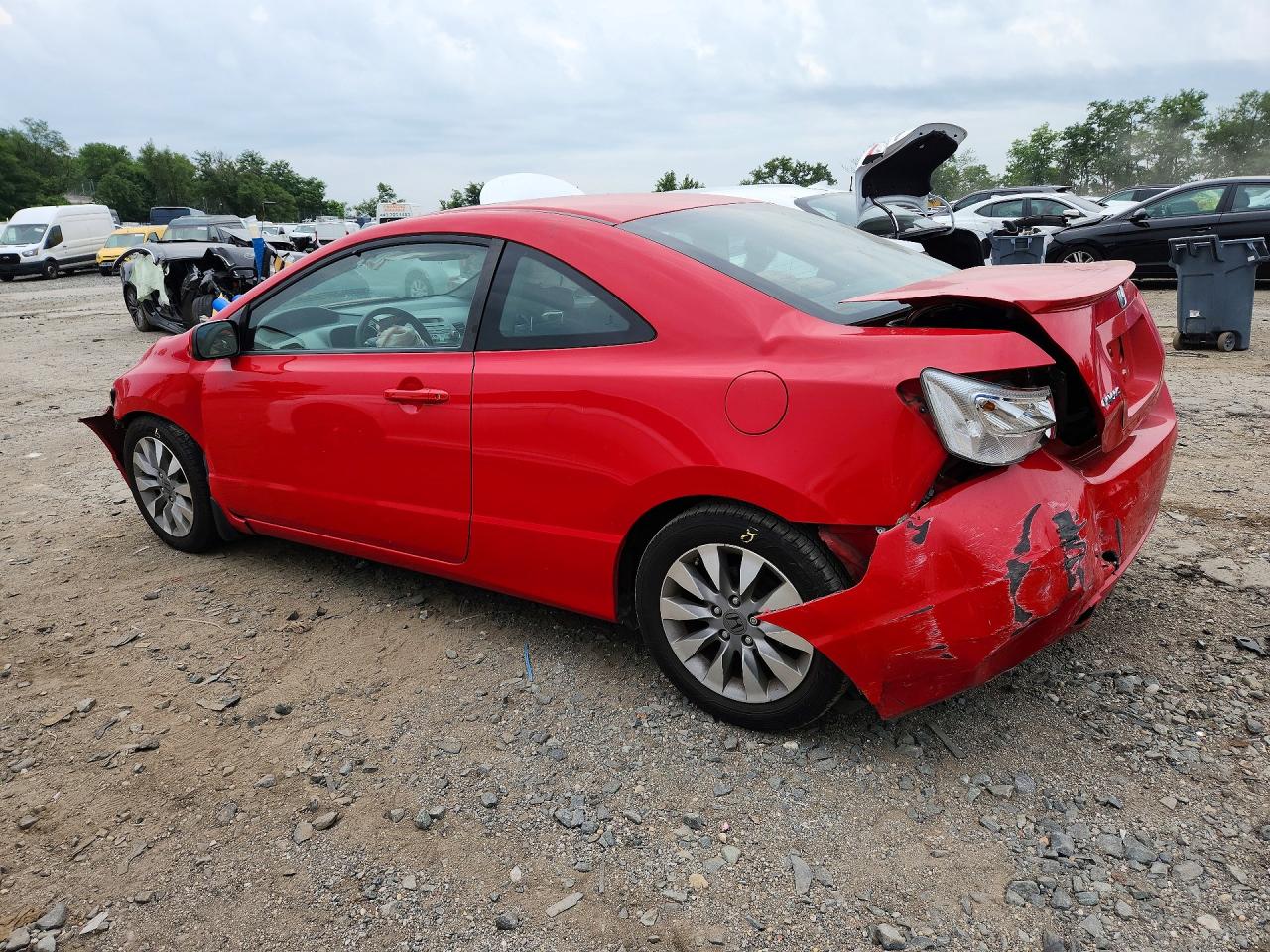 2011 Honda Civic Ex Red vin: 2HGFG1B85BH501383