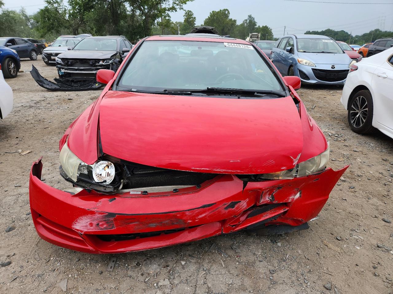 2011 Honda Civic Ex Red vin: 2HGFG1B85BH501383