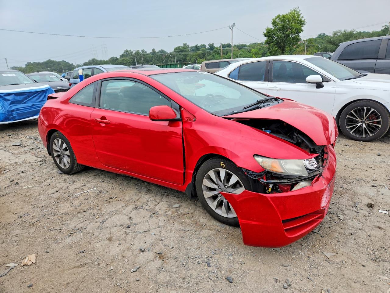2011 Honda Civic Ex Red vin: 2HGFG1B85BH501383