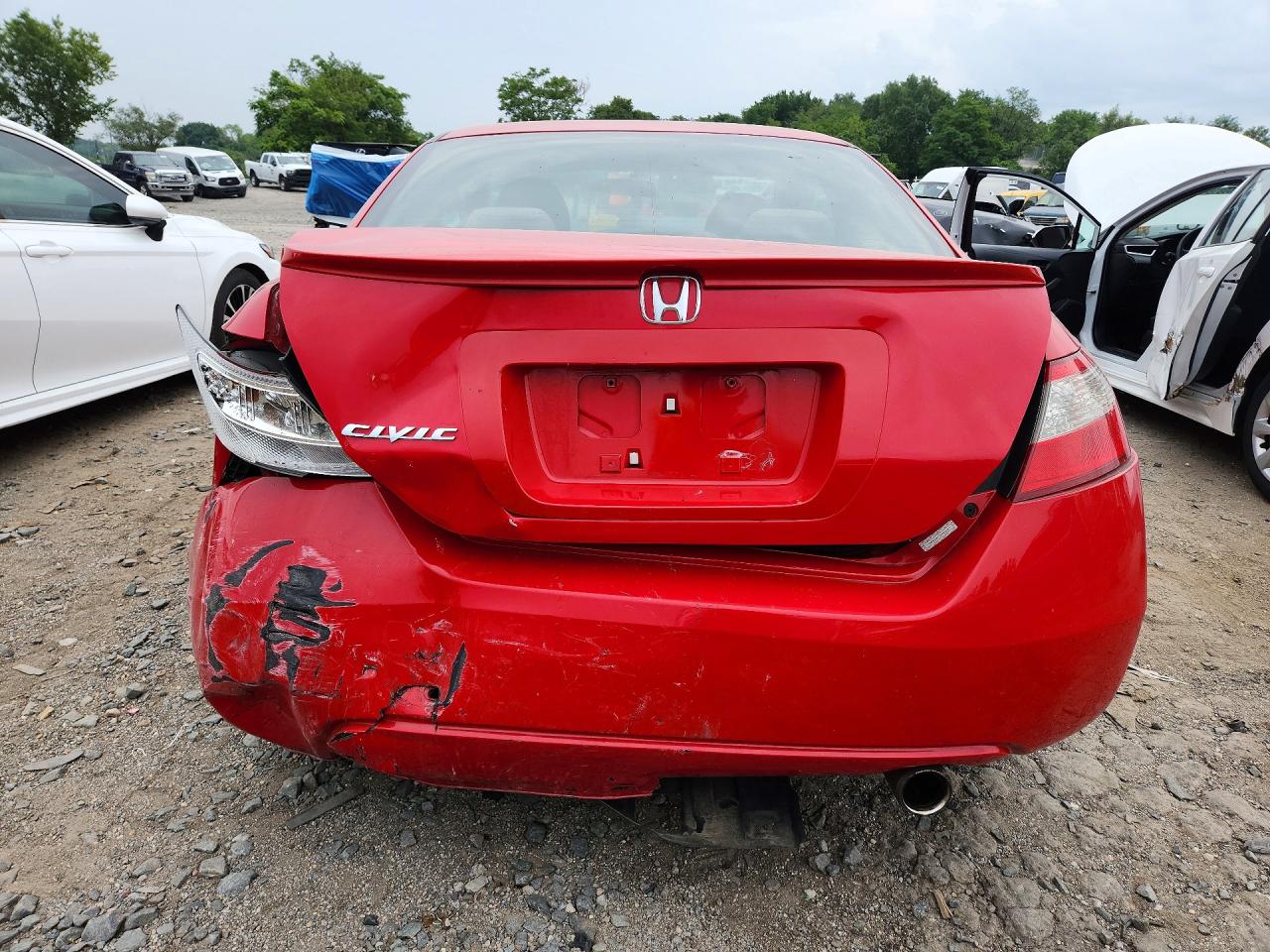 2011 Honda Civic Ex Red vin: 2HGFG1B85BH501383