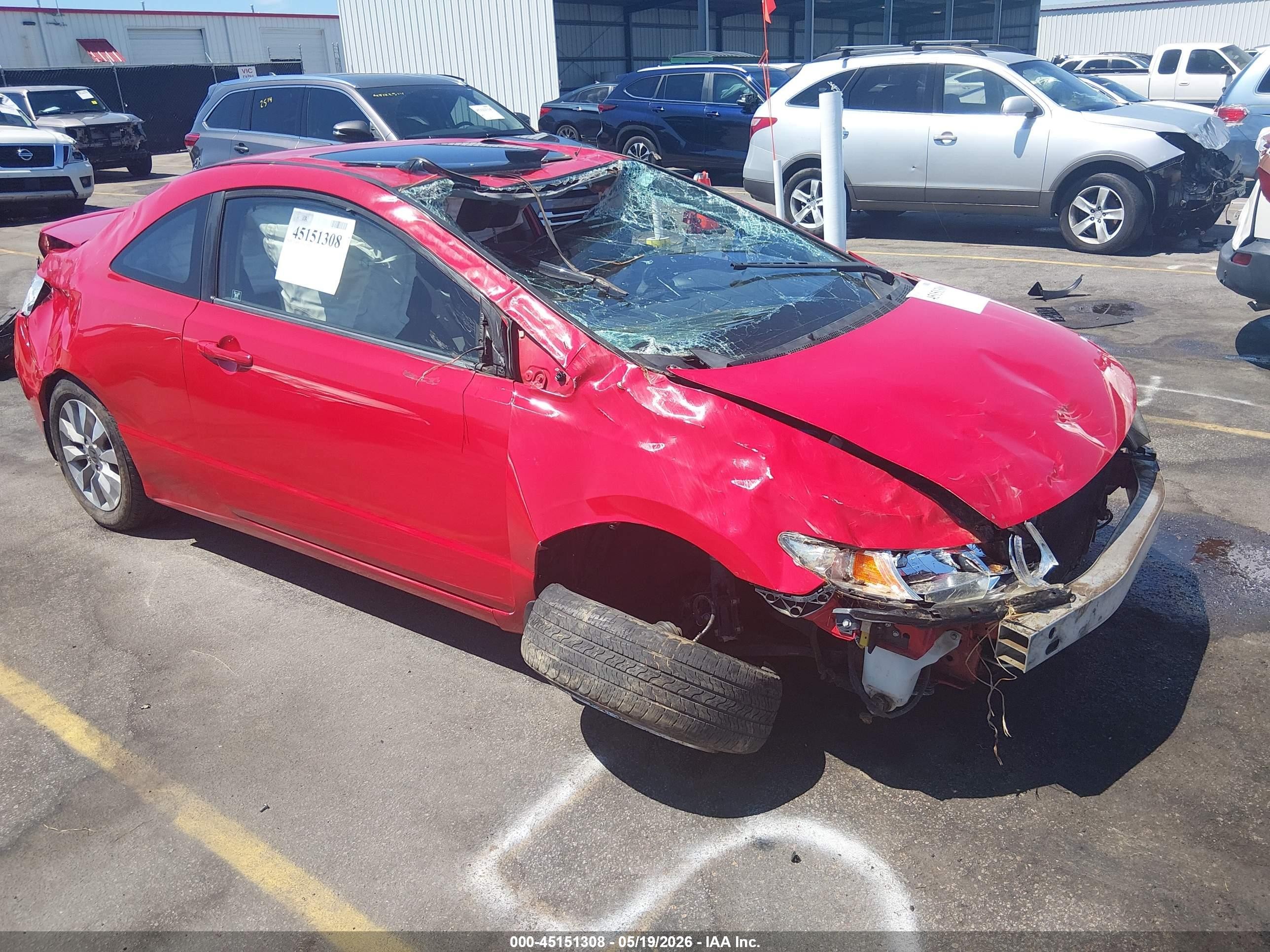 2011 Honda Civic Ex Red vin: 2HGFG1B86BH516670