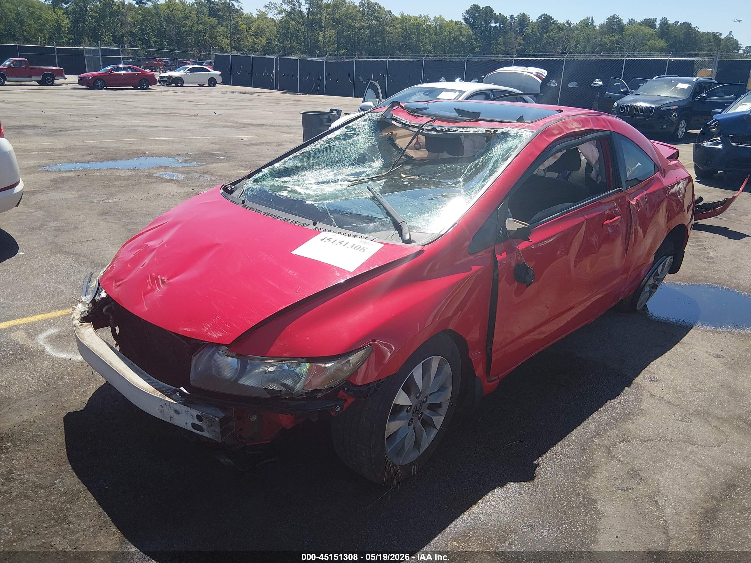 2011 Honda Civic Ex Красный vin: 2HGFG1B86BH516670