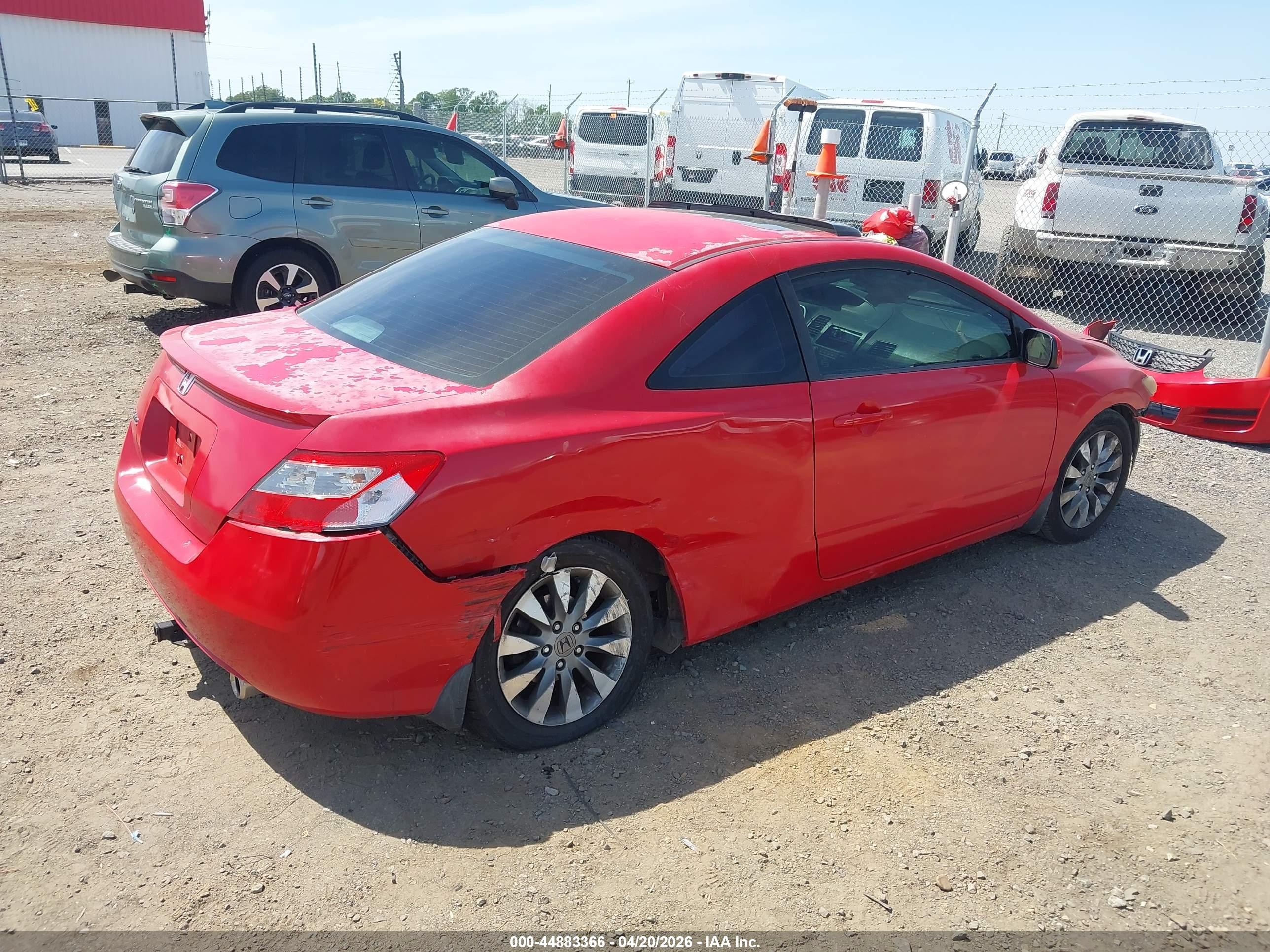 2010 Honda Civic Ex Красный vin: 2HGFG1B87AH506308