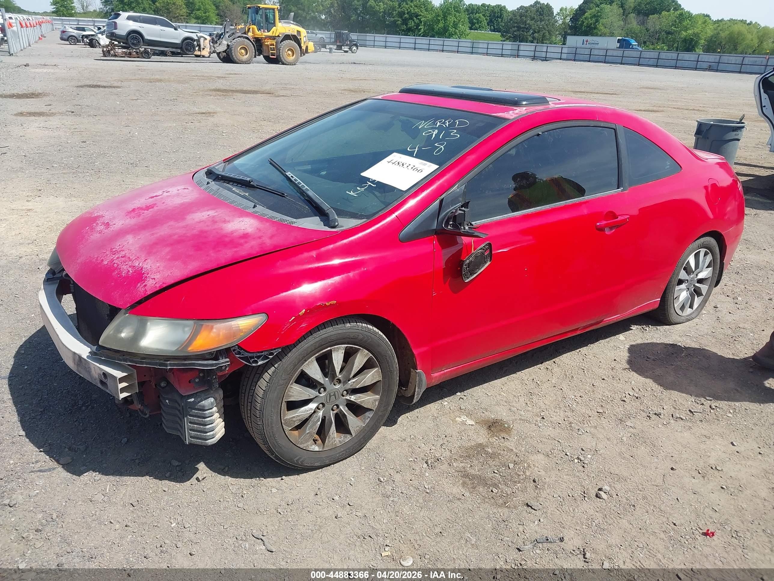 2010 Honda Civic Ex Красный vin: 2HGFG1B87AH506308