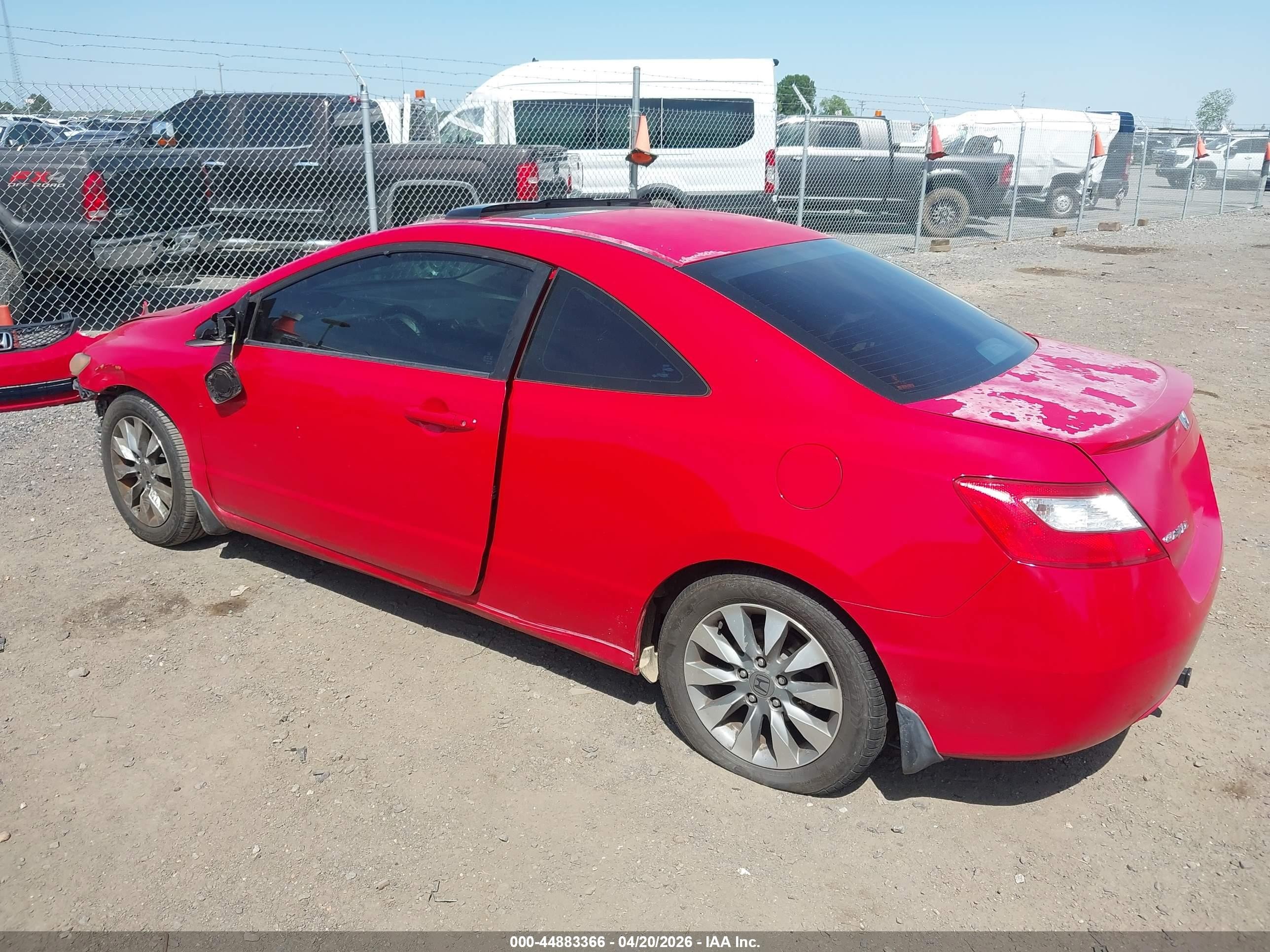 2010 Honda Civic Ex Красный vin: 2HGFG1B87AH506308