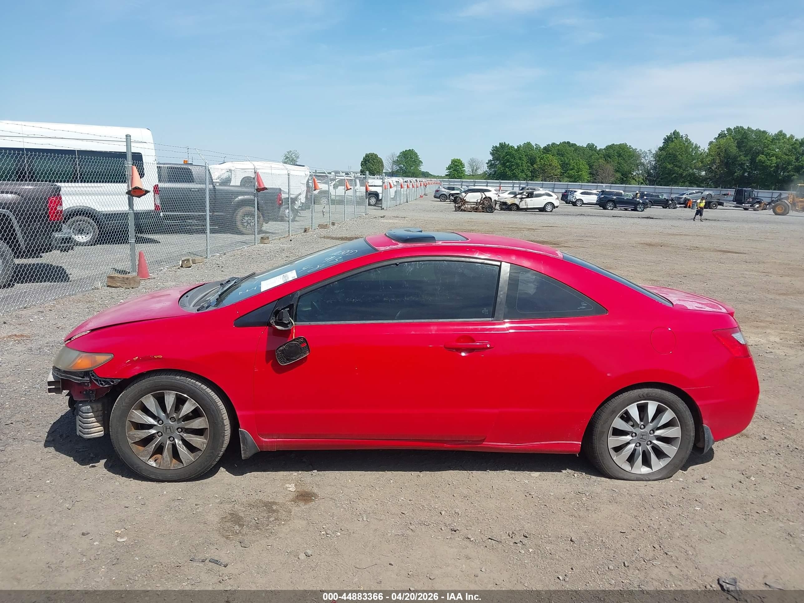 2010 Honda Civic Ex Красный vin: 2HGFG1B87AH506308