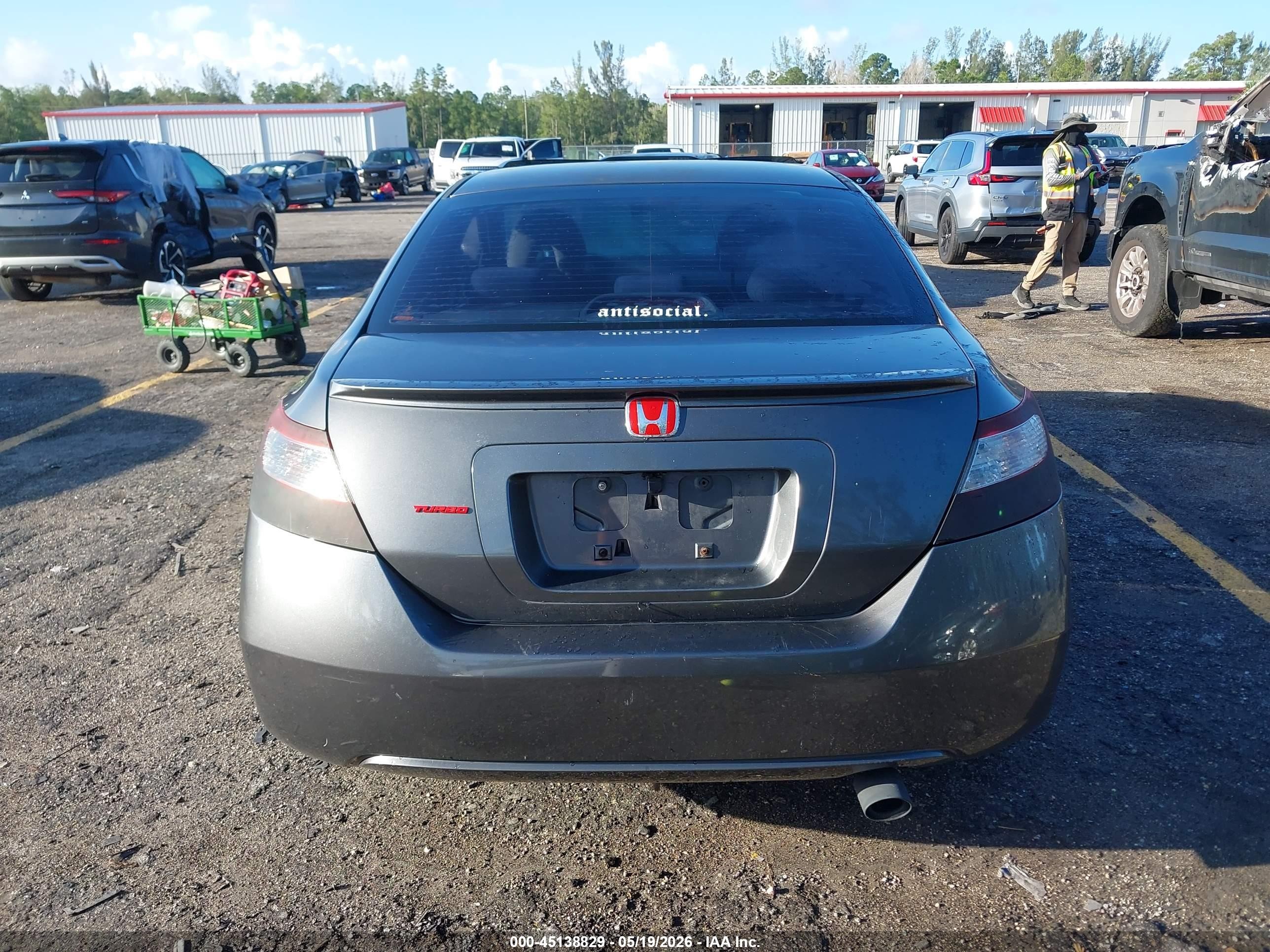 2011 Honda Civic Ex Gray vin: 2HGFG1B87BH519397