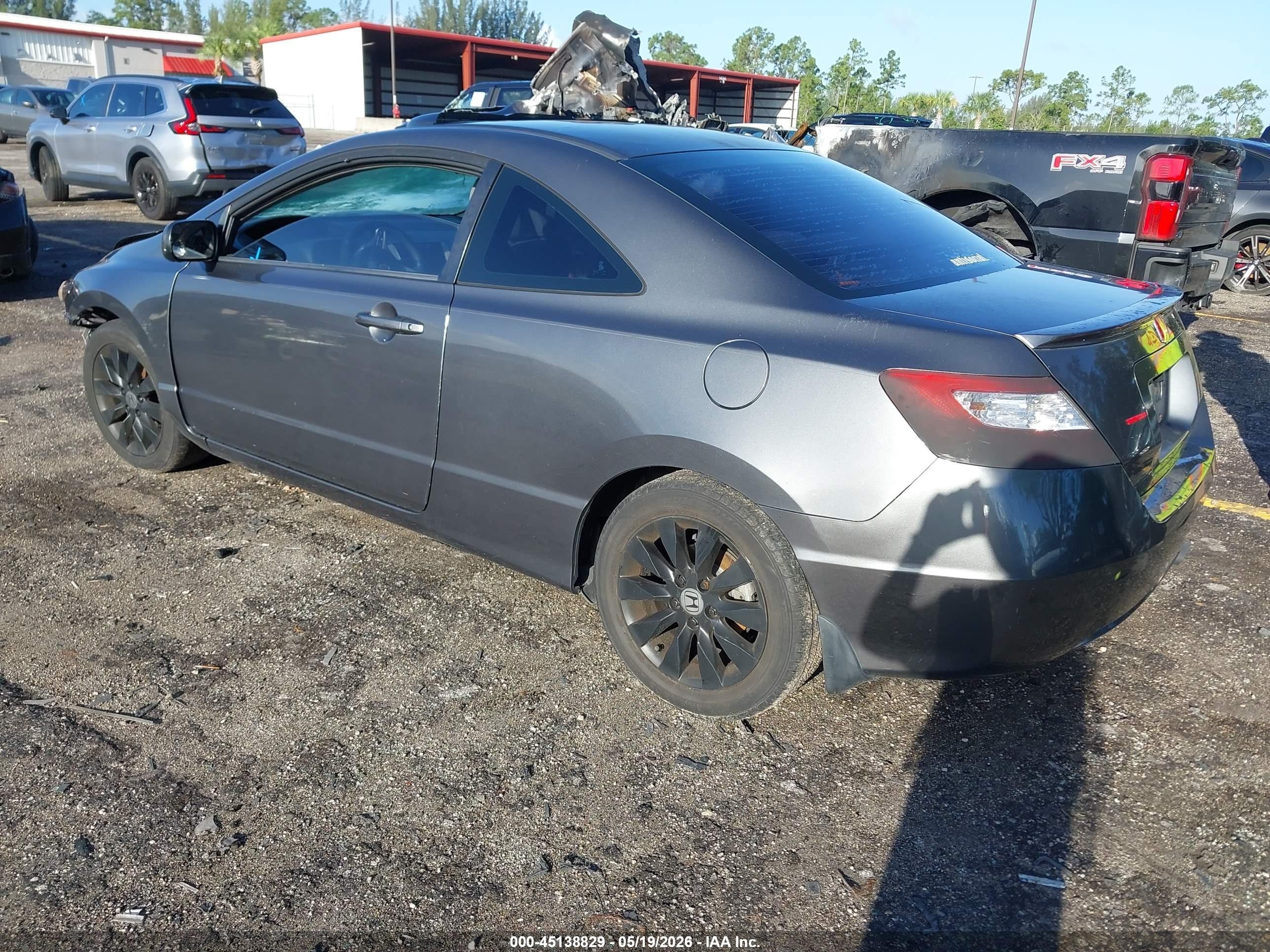 2011 Honda Civic Ex Gray vin: 2HGFG1B87BH519397