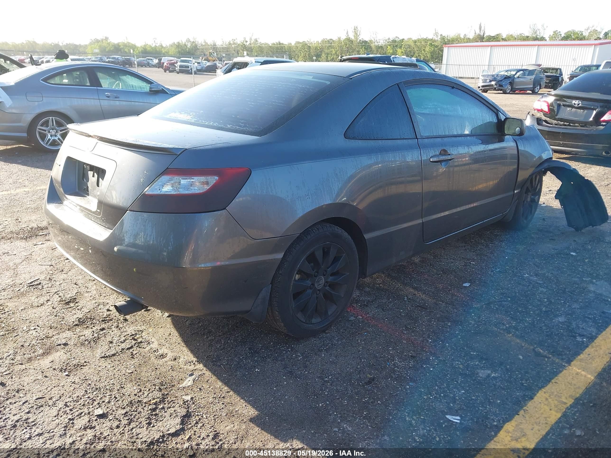 2011 Honda Civic Ex Gray vin: 2HGFG1B87BH519397