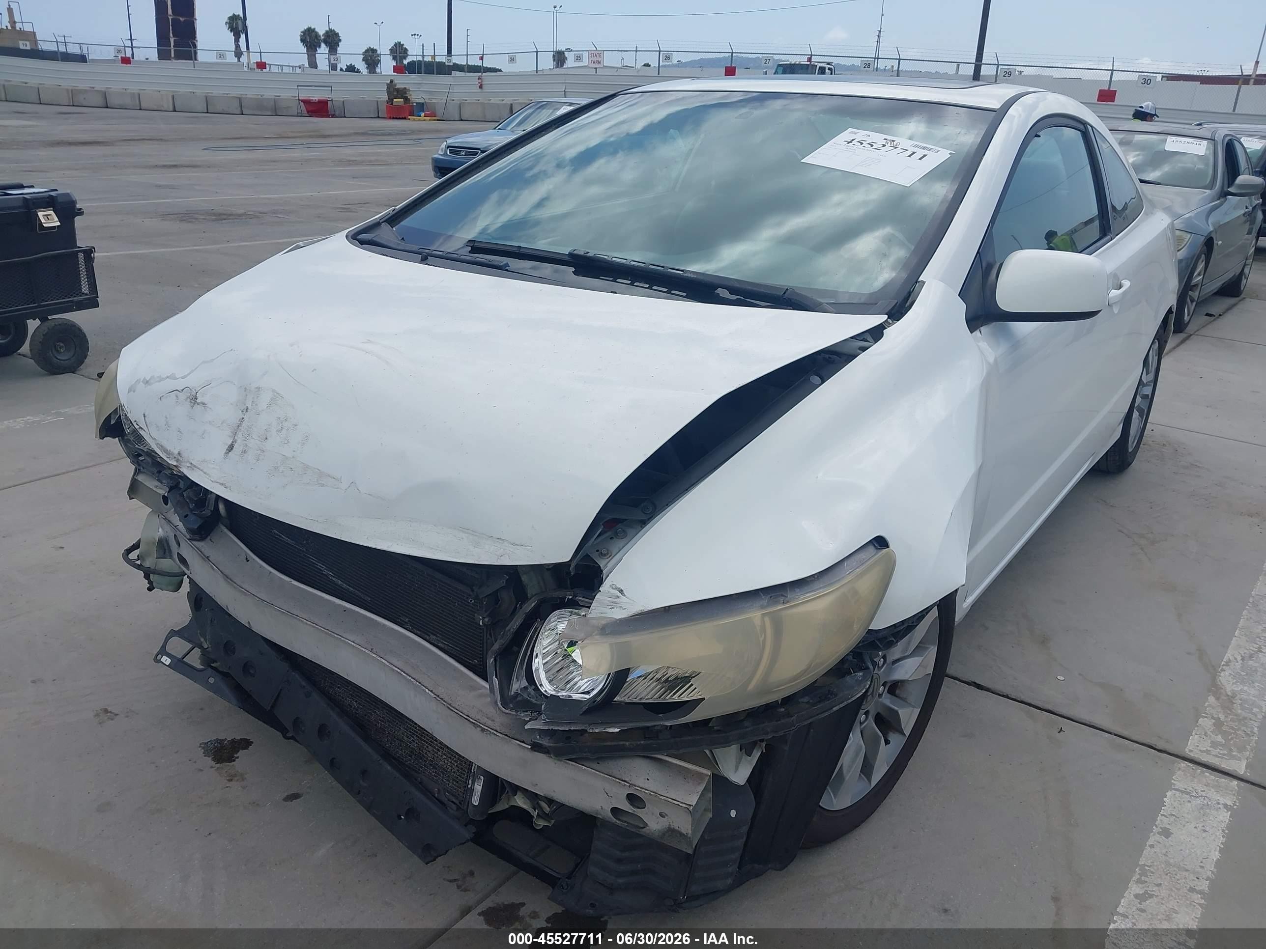 2011 Honda Civic Ex White vin: 2HGFG1B88BH500180