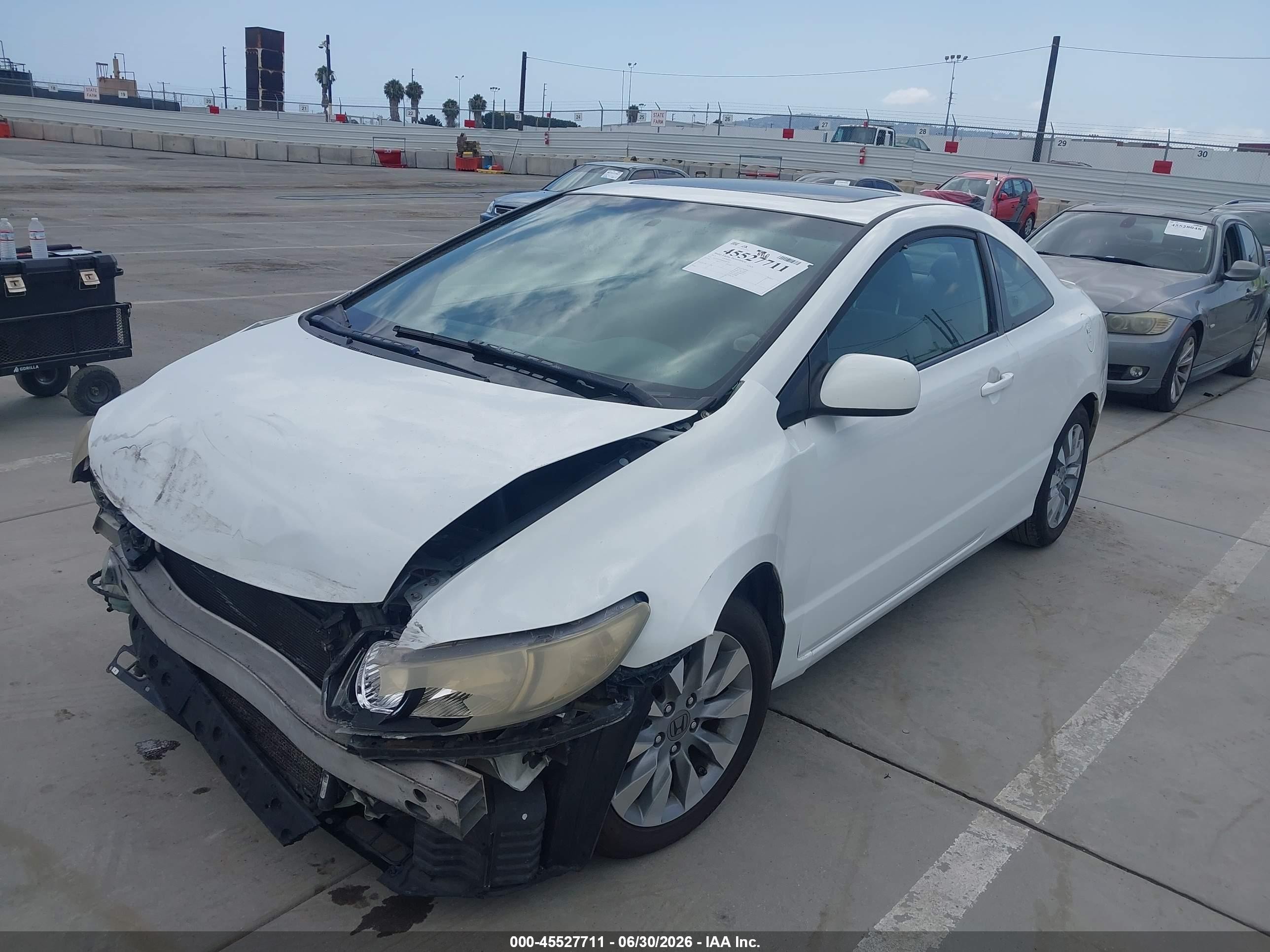 2011 Honda Civic Ex White vin: 2HGFG1B88BH500180